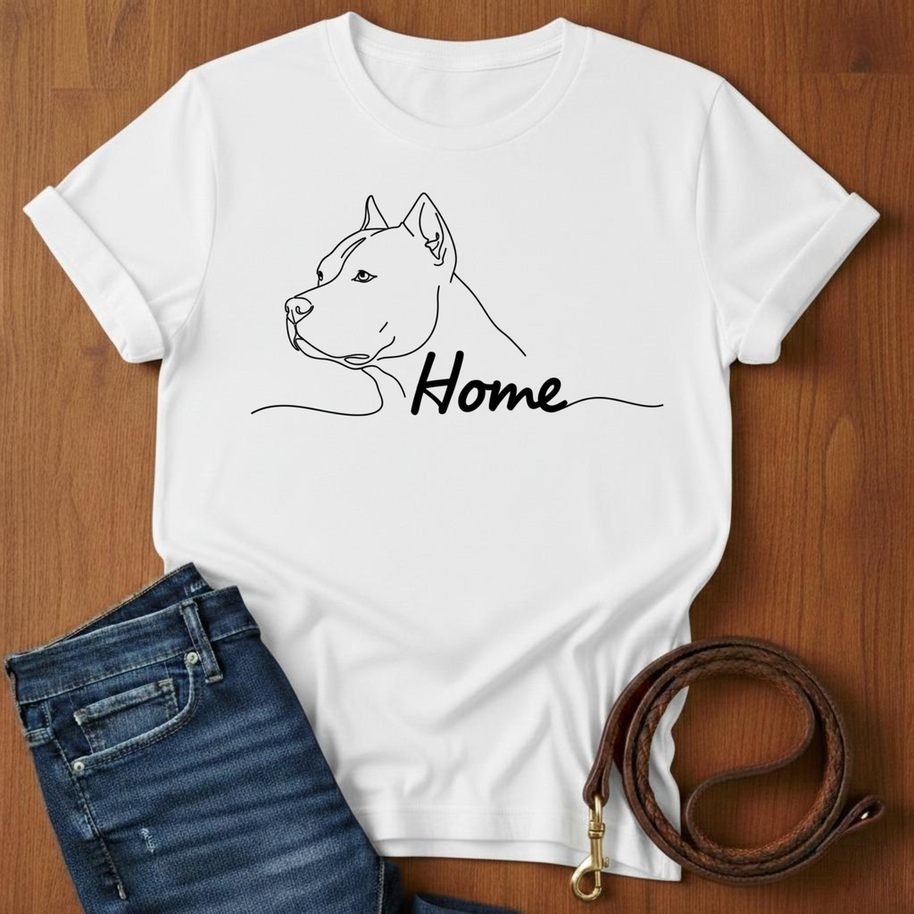 Pitbull Home T-Shirt — alternate color — Always My Dog