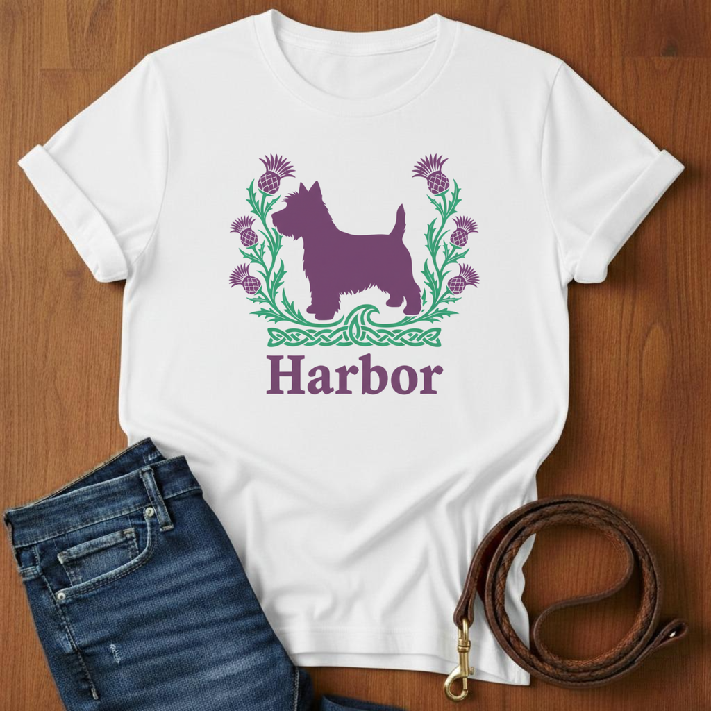Harbor Scottish Terrier T-Shirt — alternate color — Always My Dog