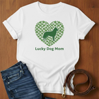 Lucky Dog Mom Sheltie T-Shirt — Sheltie lover t-shirt by Always My Dog