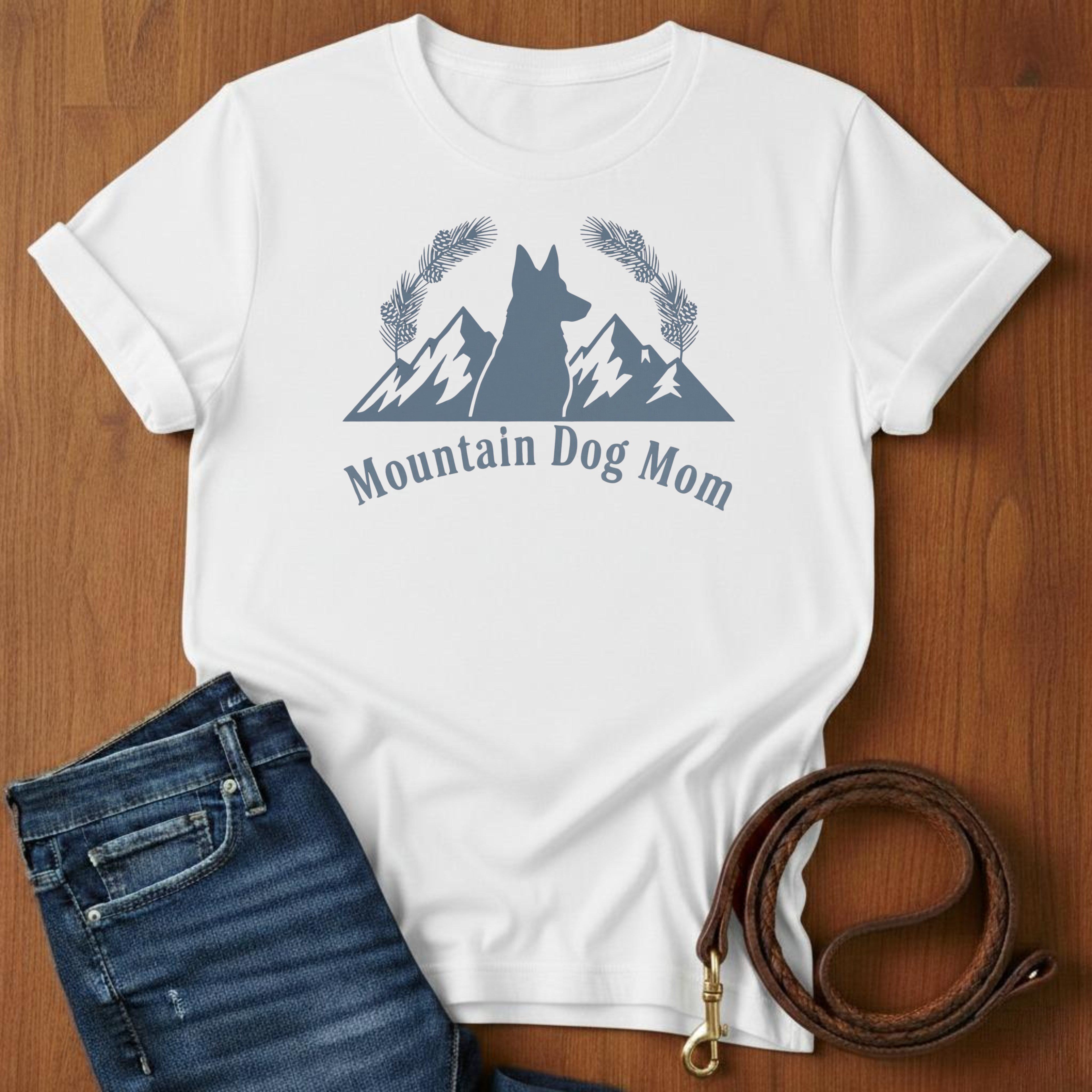 Mountain Dog Mom T-Shirt — alternate color — Always My Dog