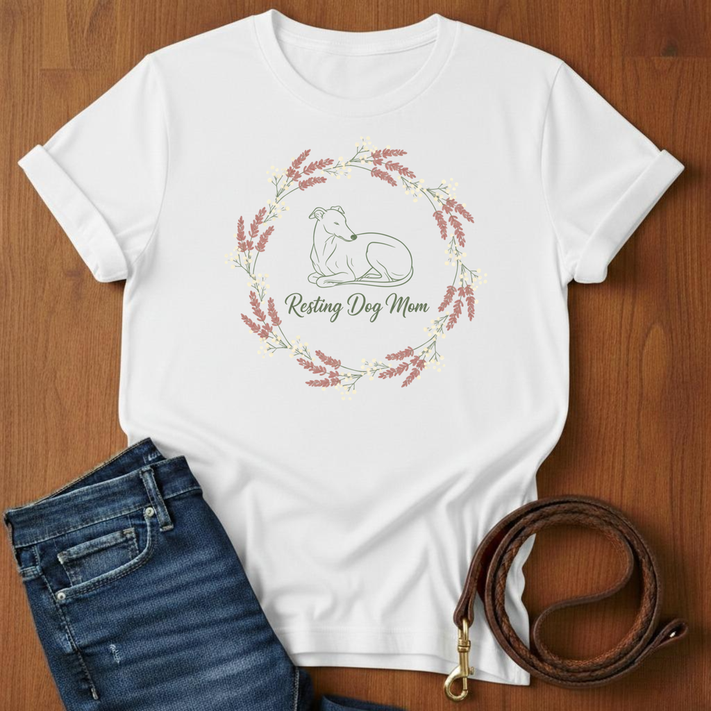 Resting Dog Mom Greyhound T-Shirt