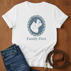 Family First Pug T-Shirt — alternate color — Always My Dog