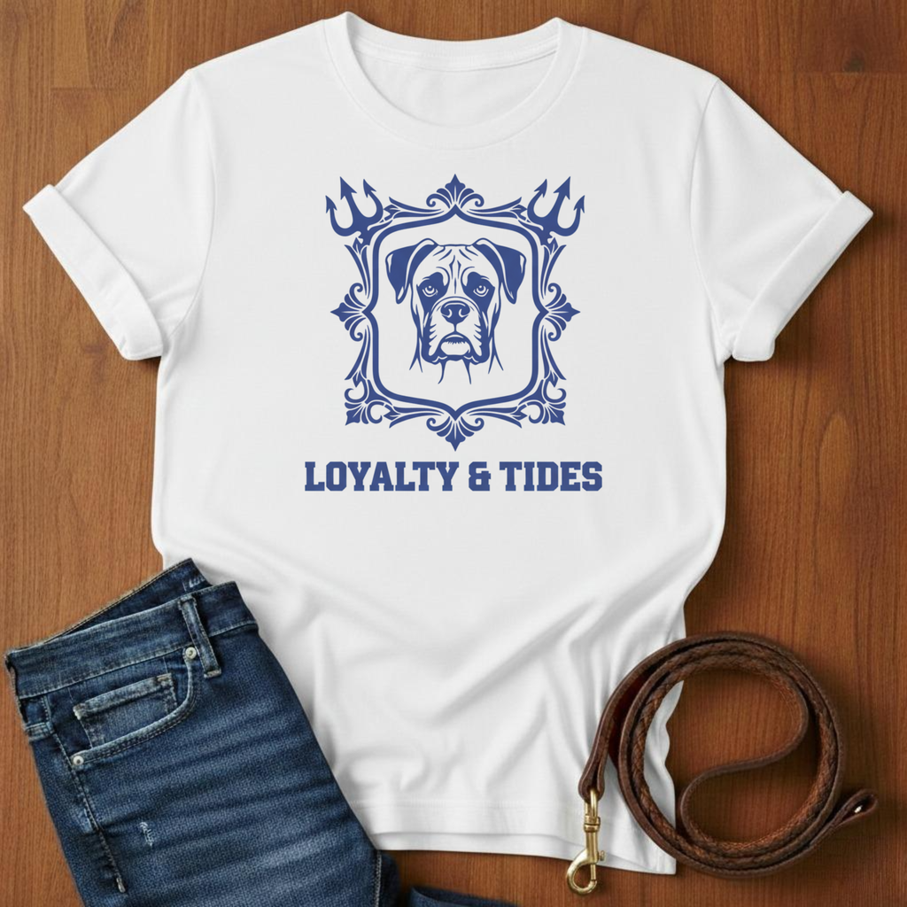 Loyalty and Tides Boxer T-Shirt — alternate color — Always My Dog