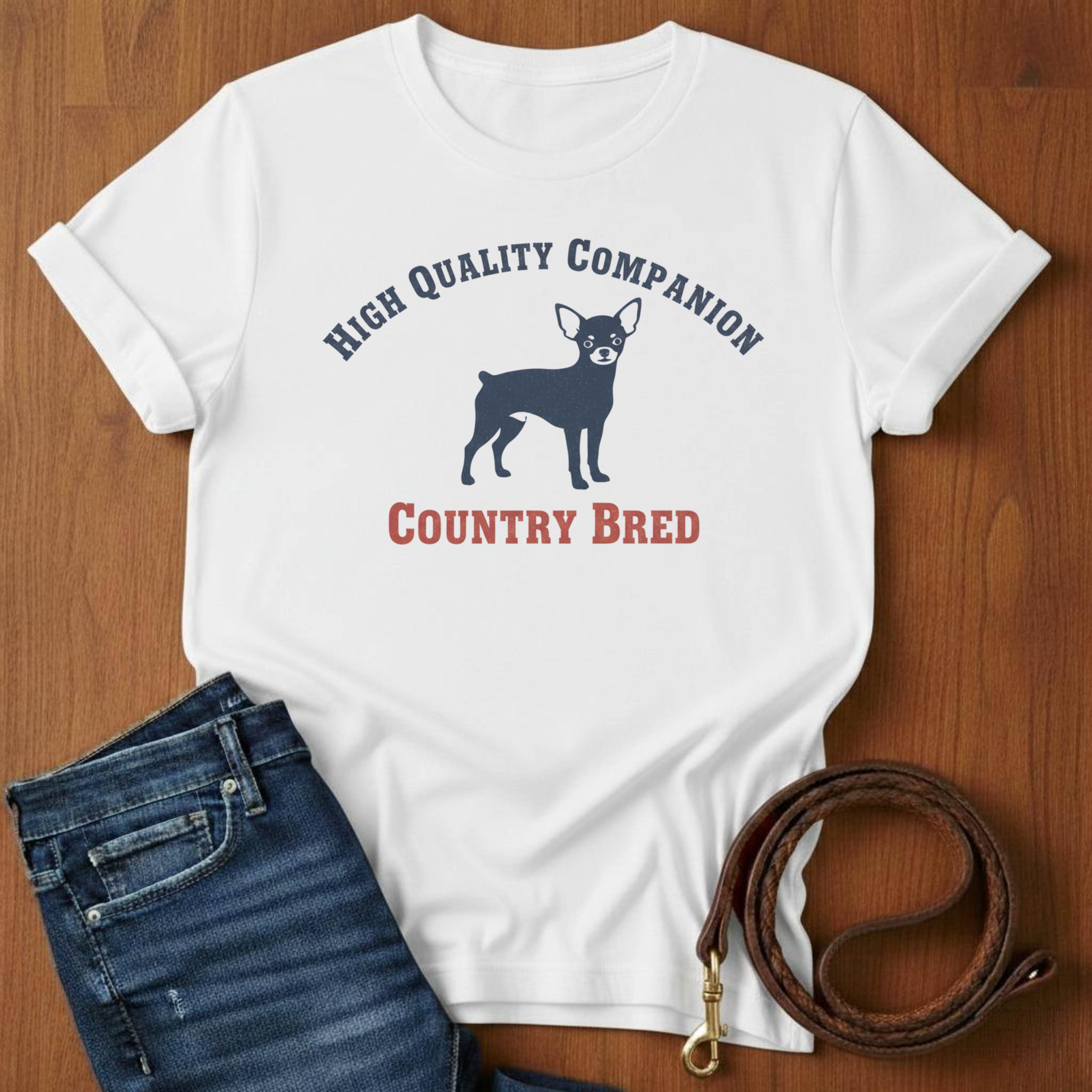 High Quality Companion Chihuahua T-Shirt — alternate color — Always My Dog