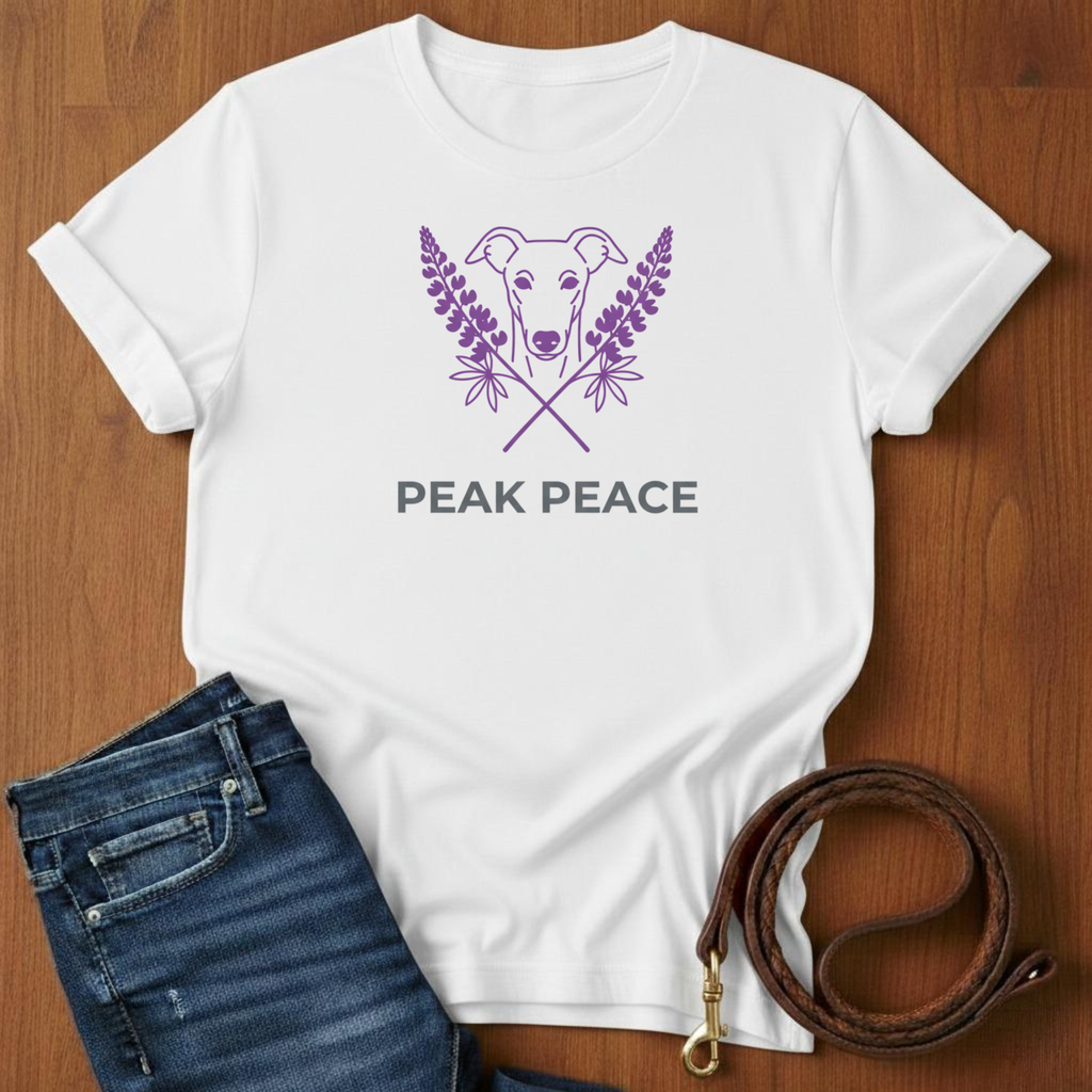 Peak Peace Greyhound T-Shirt