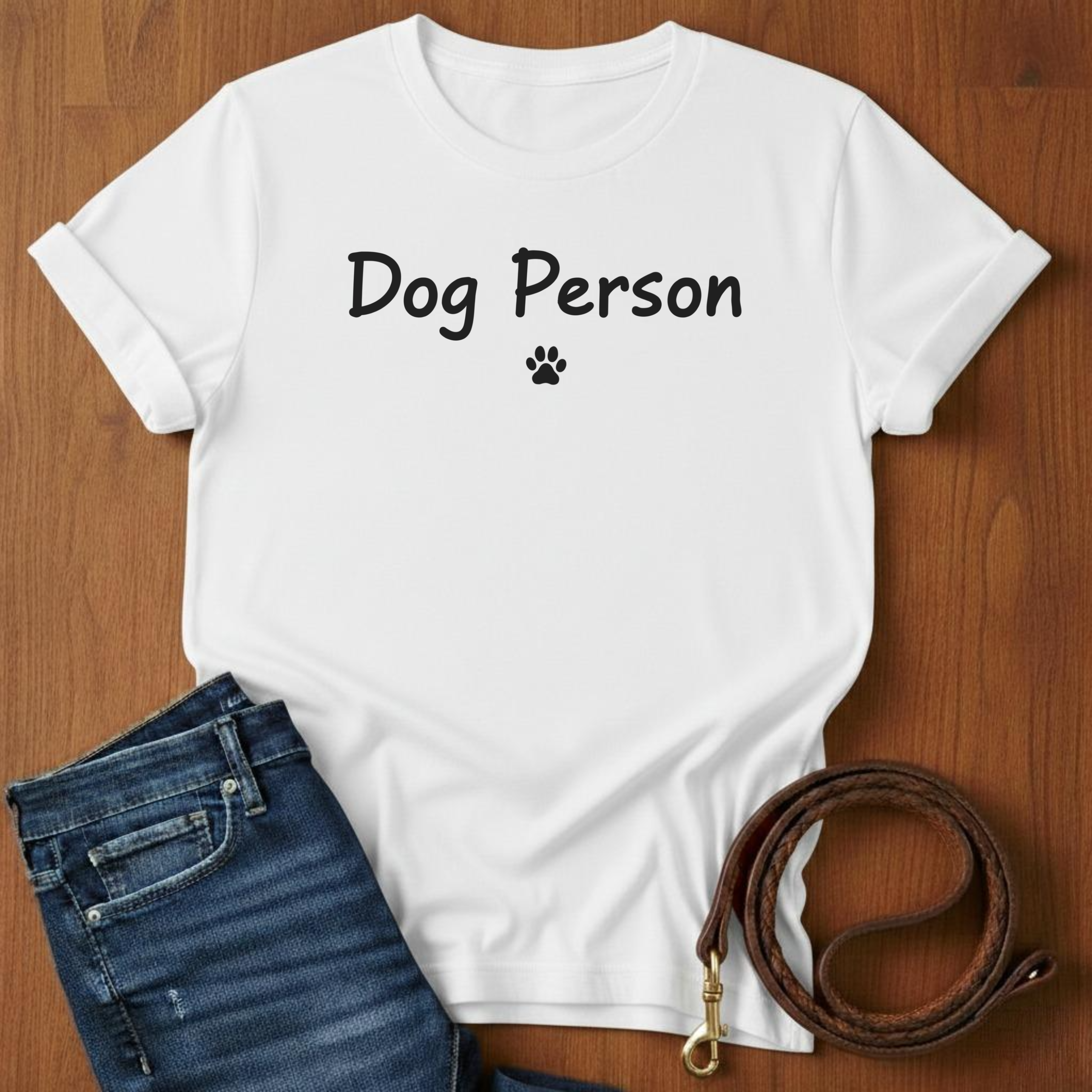 Dog Person Paw Print T-Shirt — alternate color — Always My Dog