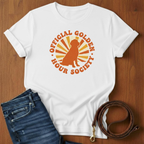 Official Golden Hour Society Golden Retriever T-Shirt — Golden Retriever lover t-shirt by Always My Dog