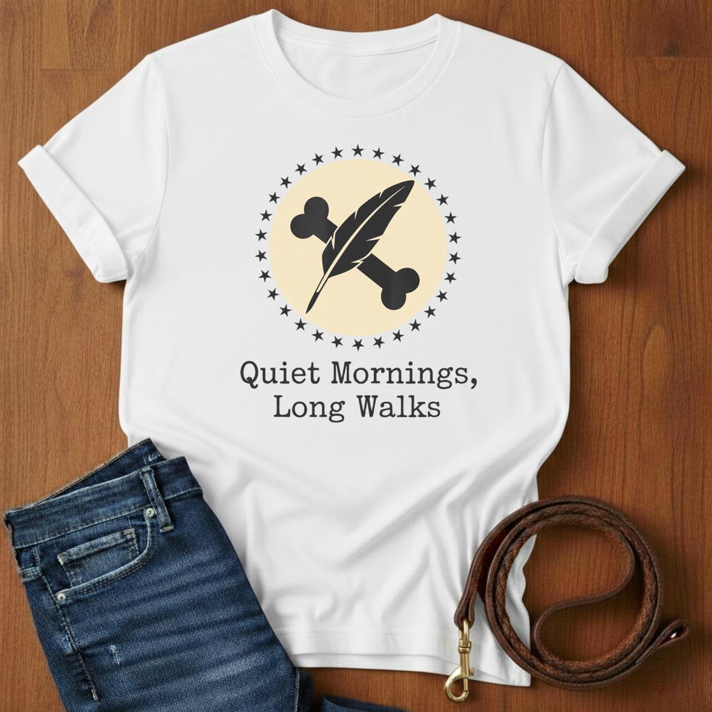 Quiet Mornings.  Long Walks T-Shirt