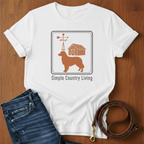 Simple Country Living Golden Retriever T-Shirt