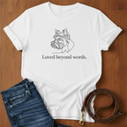 Loved Beyond Words Yorkshire Terrier T-Shirt — alternate color — Always My Dog