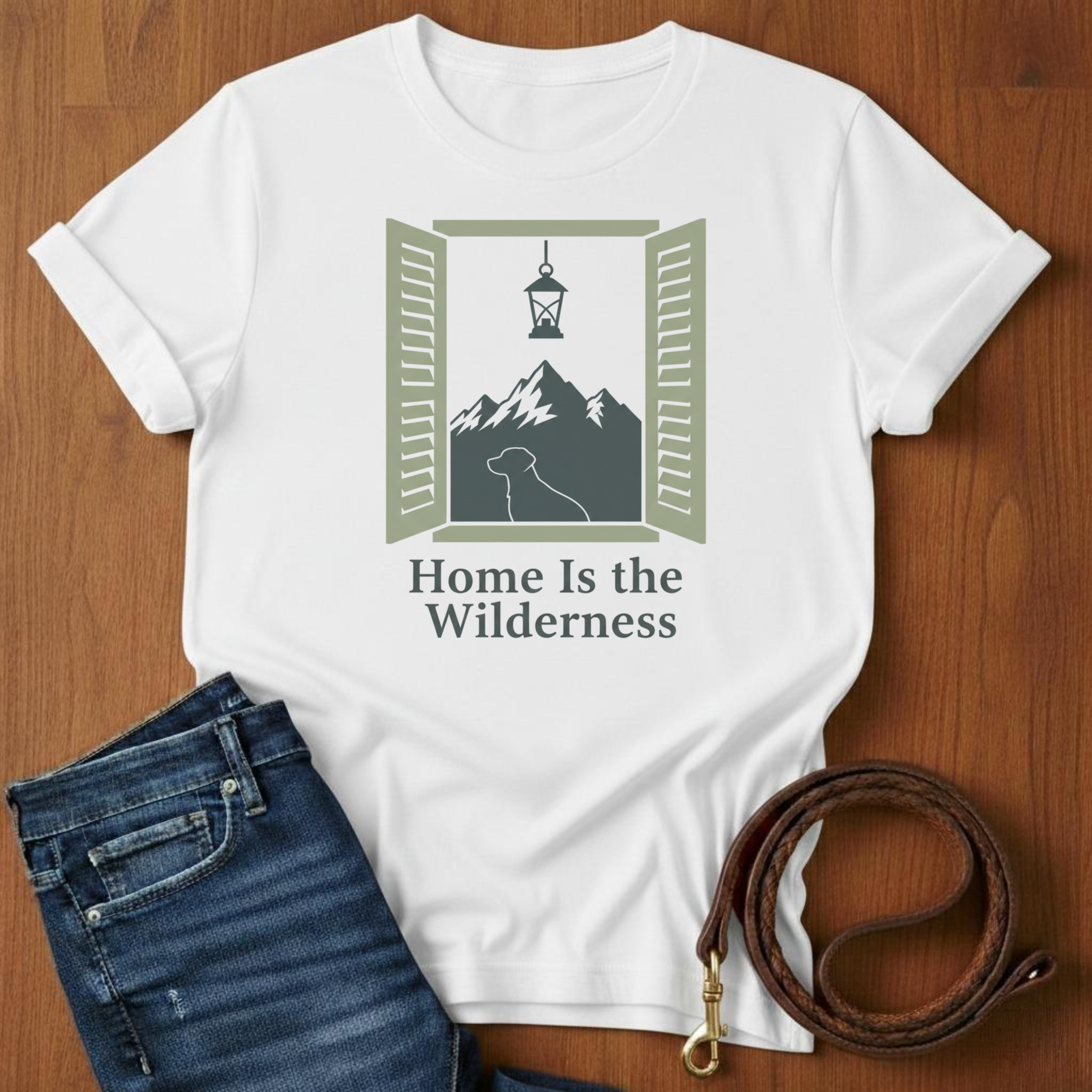 Home is the Wilderness T-Shirt — alternate color — Always My Dog