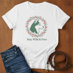 Stay Wild & Free Akita T-Shirt