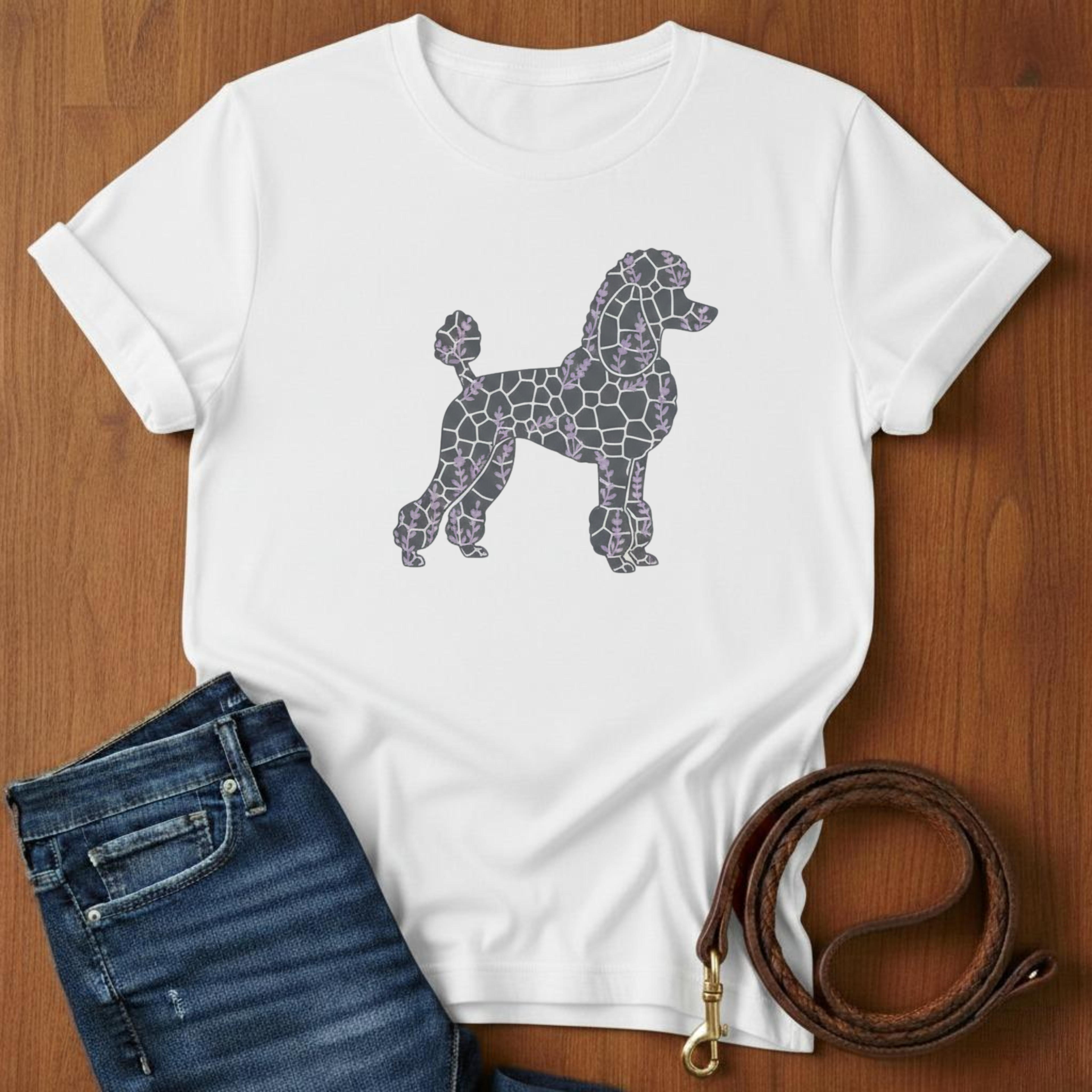 Cobblestone Poodle T-Shirt