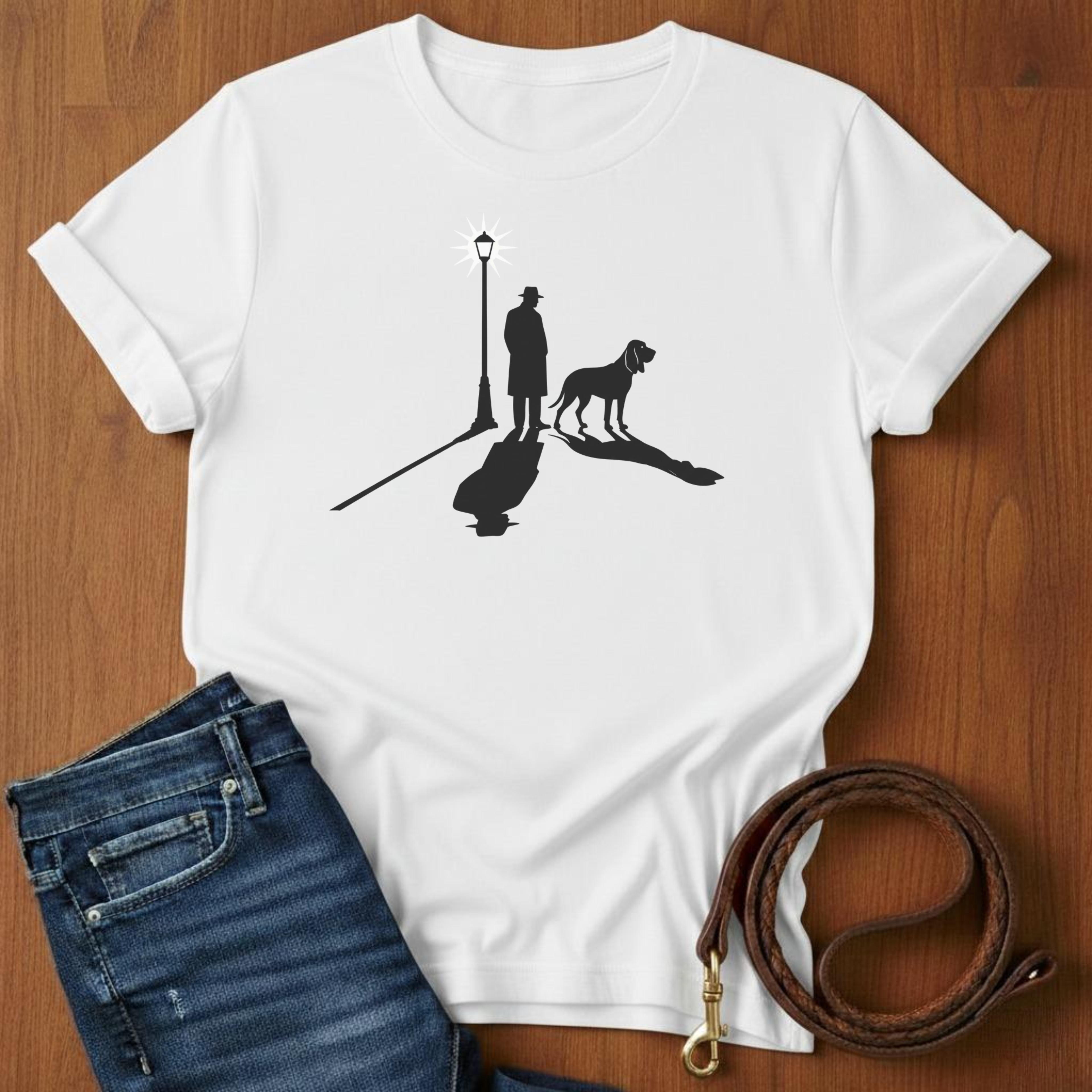 Cinematic Man and Dog T-Shirt