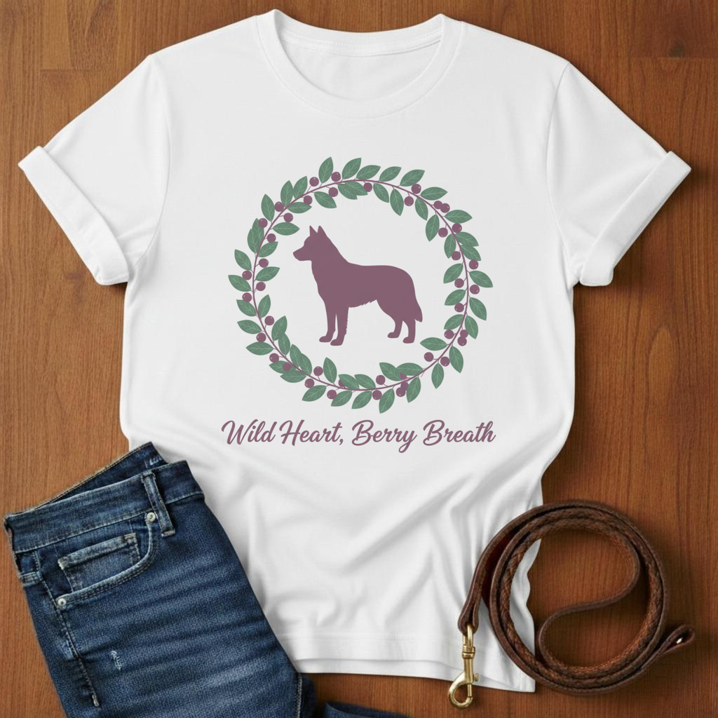 Wild Heart, Berry Breath Border Collie T-Shirt