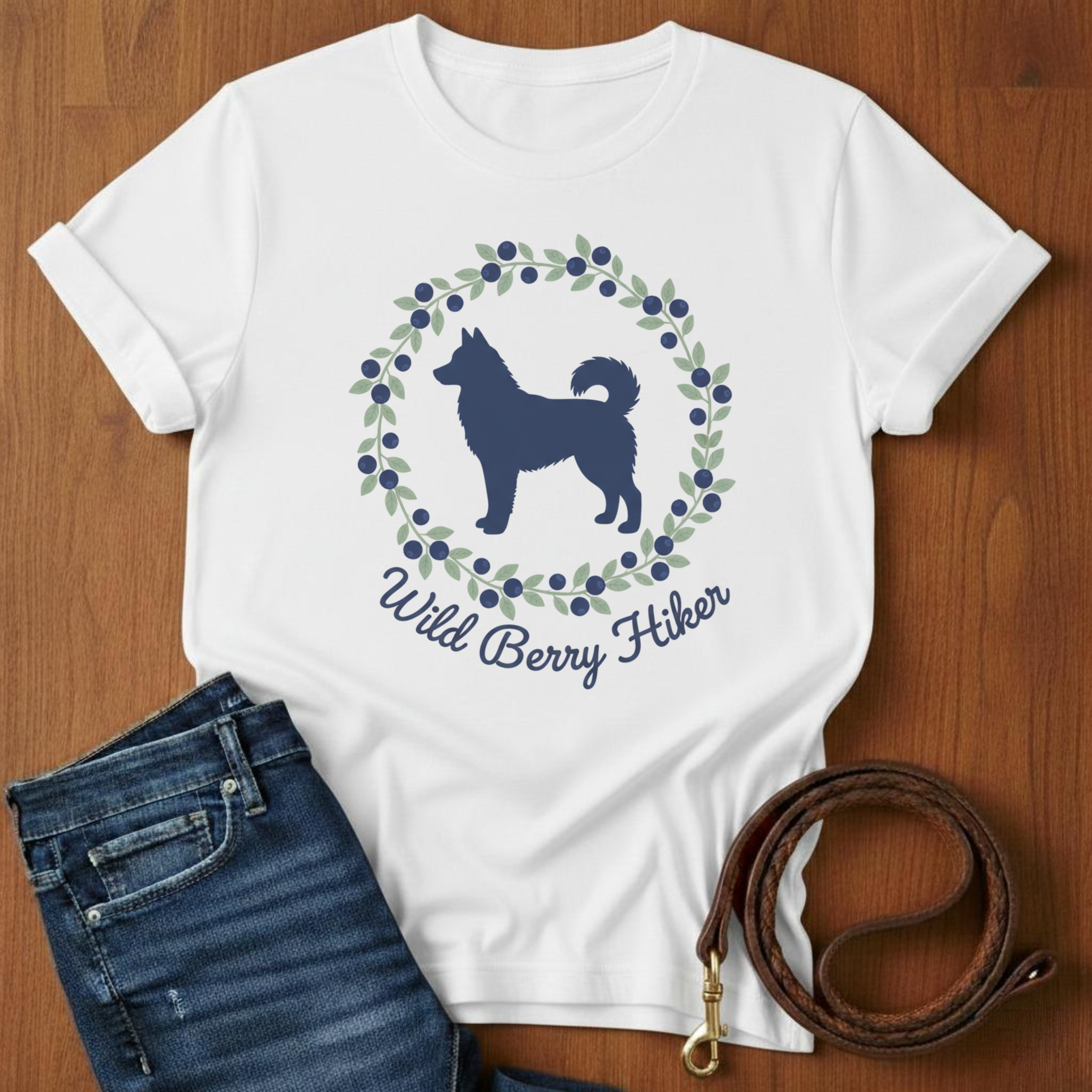Wild Berry Hiker Akita T-Shirt