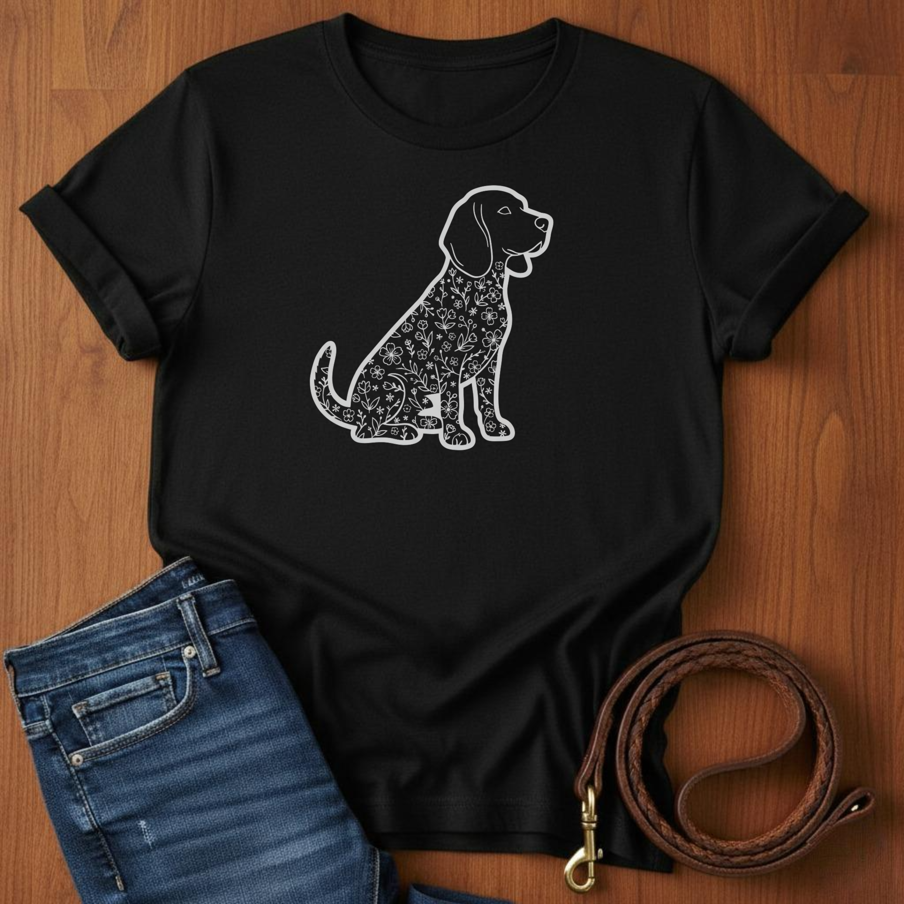 Beagle in Flowers T-Shirt