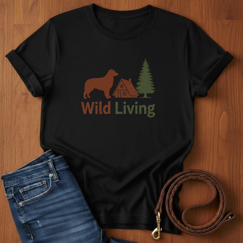 Wild Living Golden Retriever T-Shirt