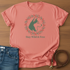Stay Wild & Free Akita T-Shirt