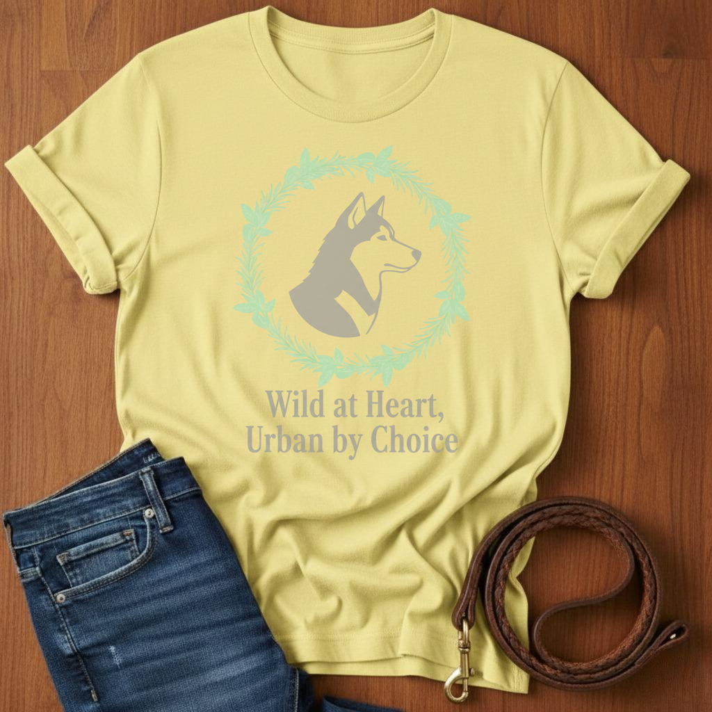 Wild at Heart, Urban By Choice Akita T-Shirt