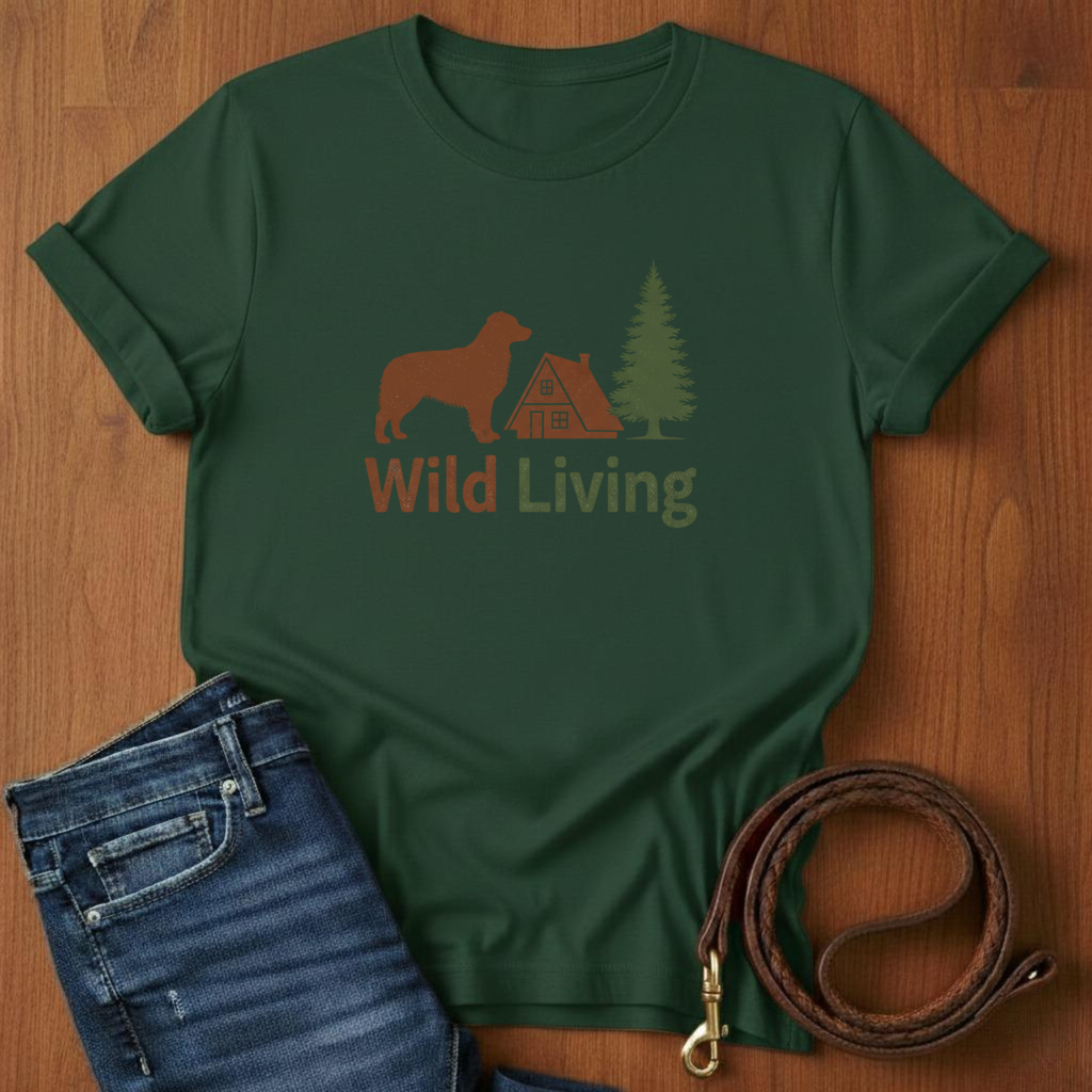Wild Living Golden Retriever T-Shirt