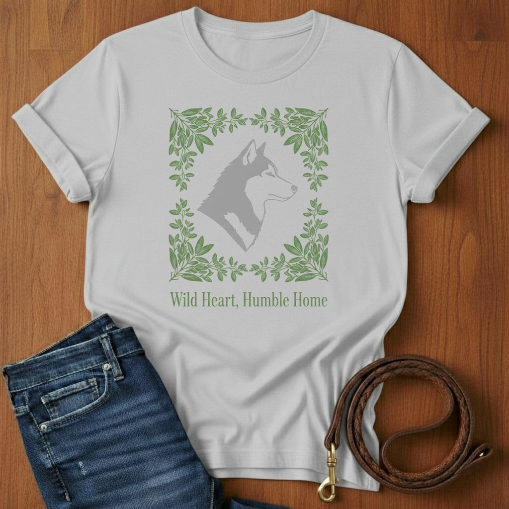 Wild Heart, Humble Home Akita T-Shirt