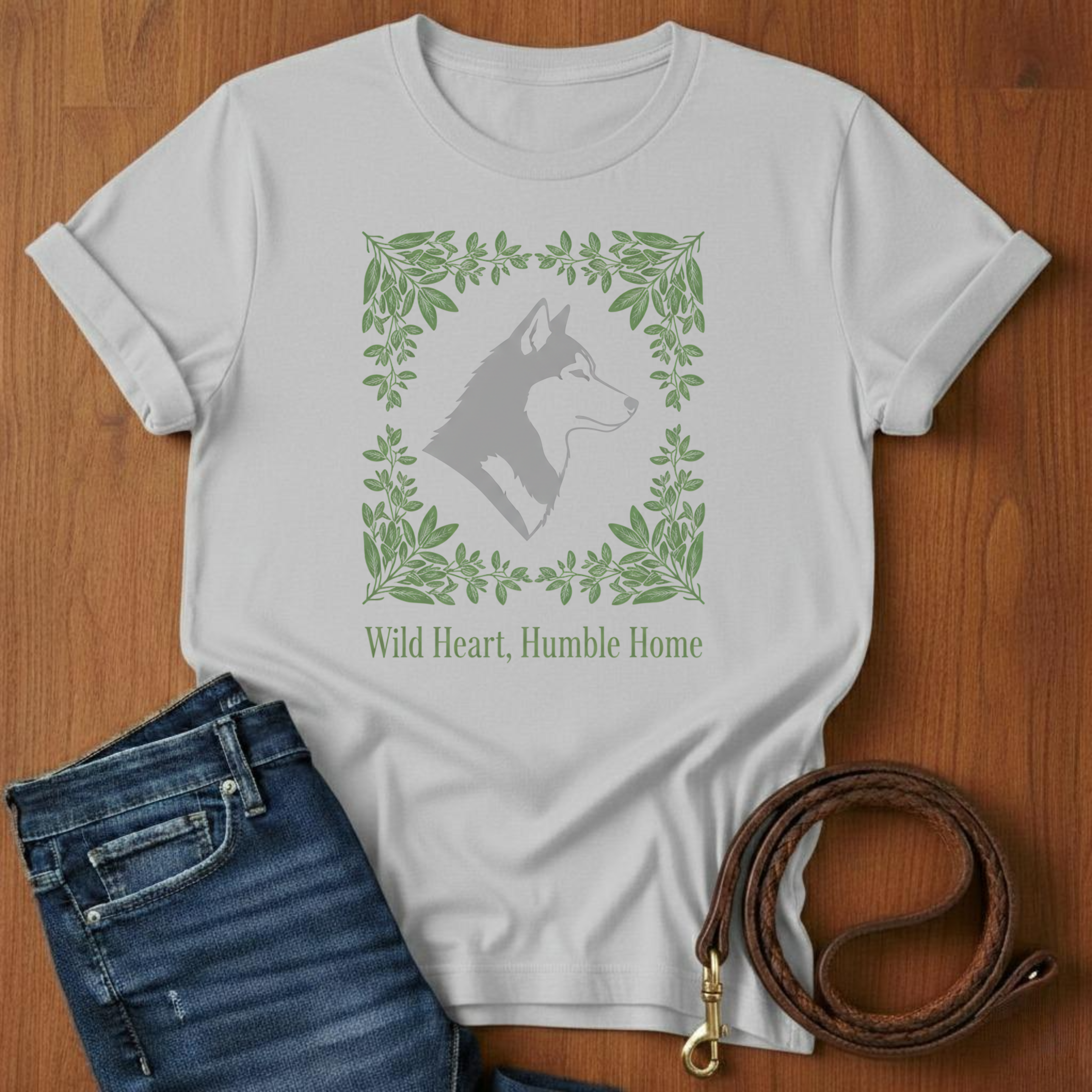 Wild Heart, Humble Home Akita T-Shirt