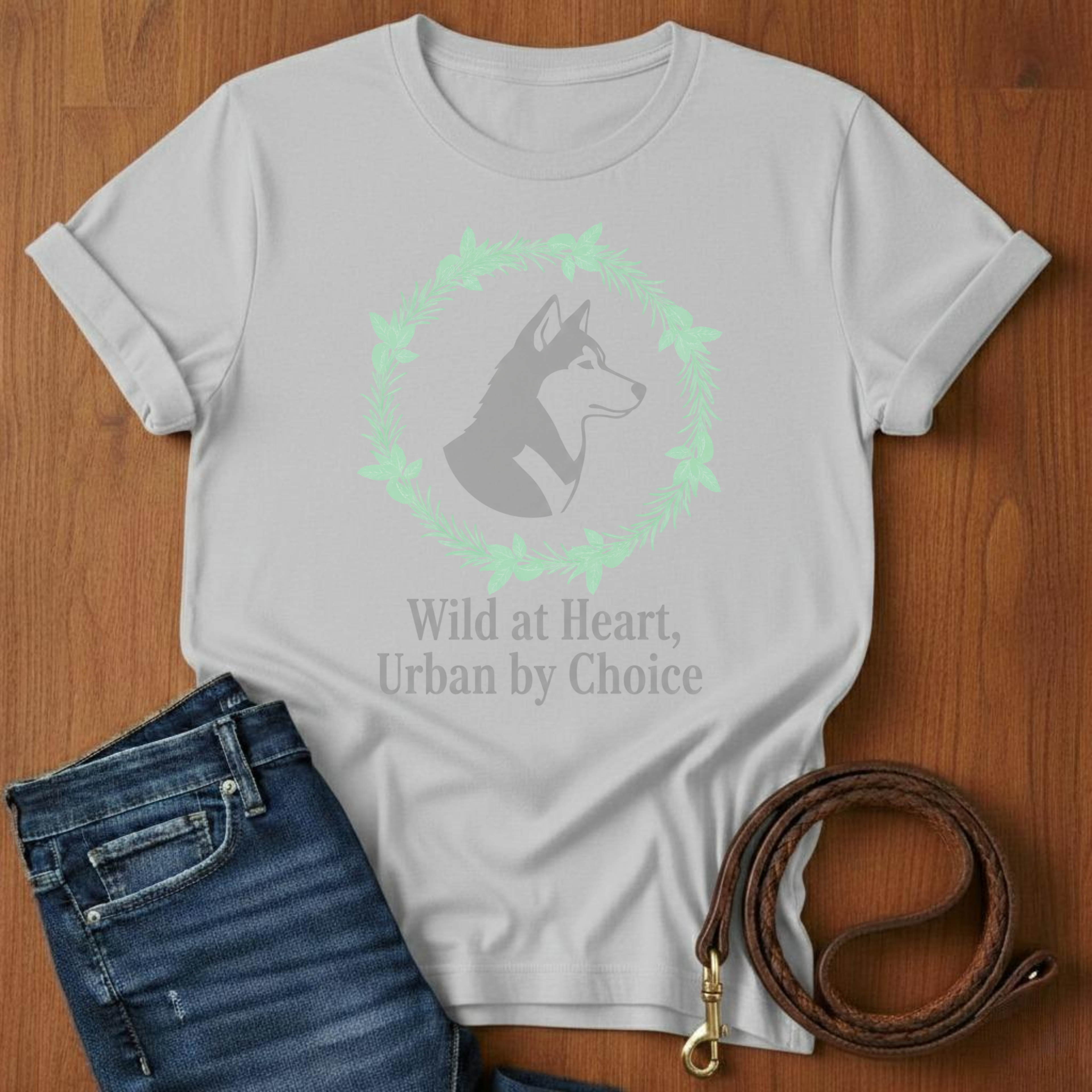 Wild at Heart, Urban By Choice Akita T-Shirt
