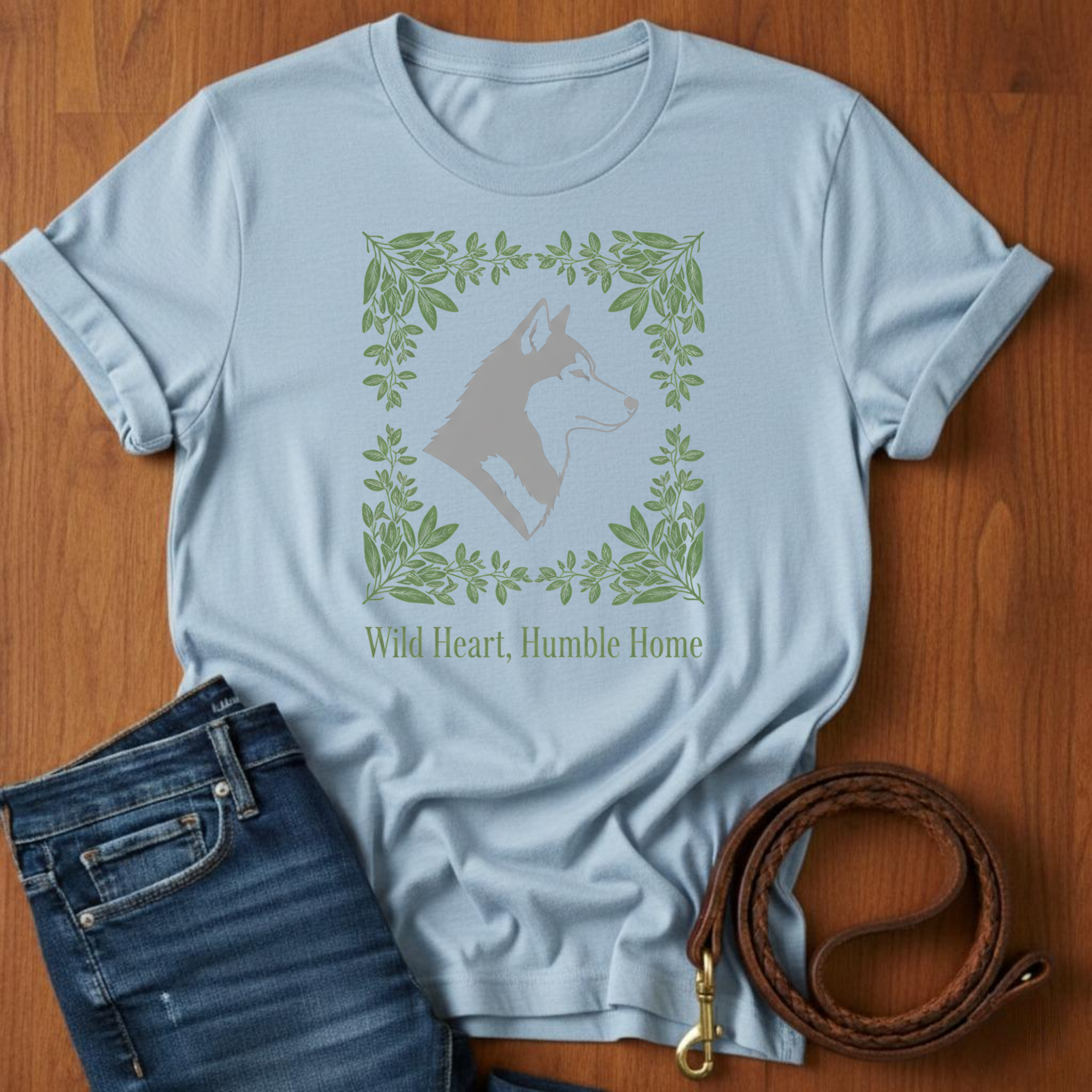Wild Heart, Humble Home Akita T-Shirt