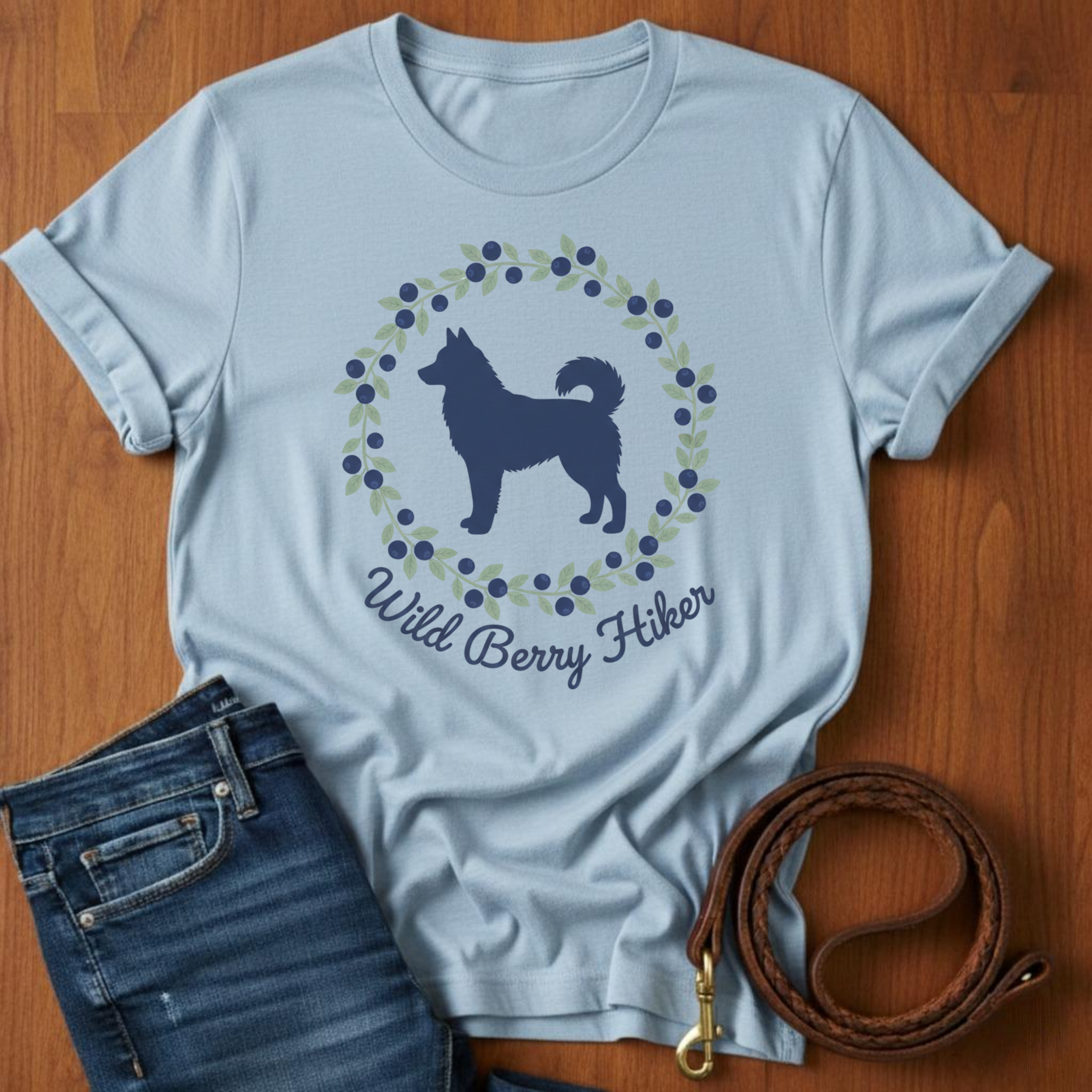 Wild Berry Hiker Akita T-Shirt