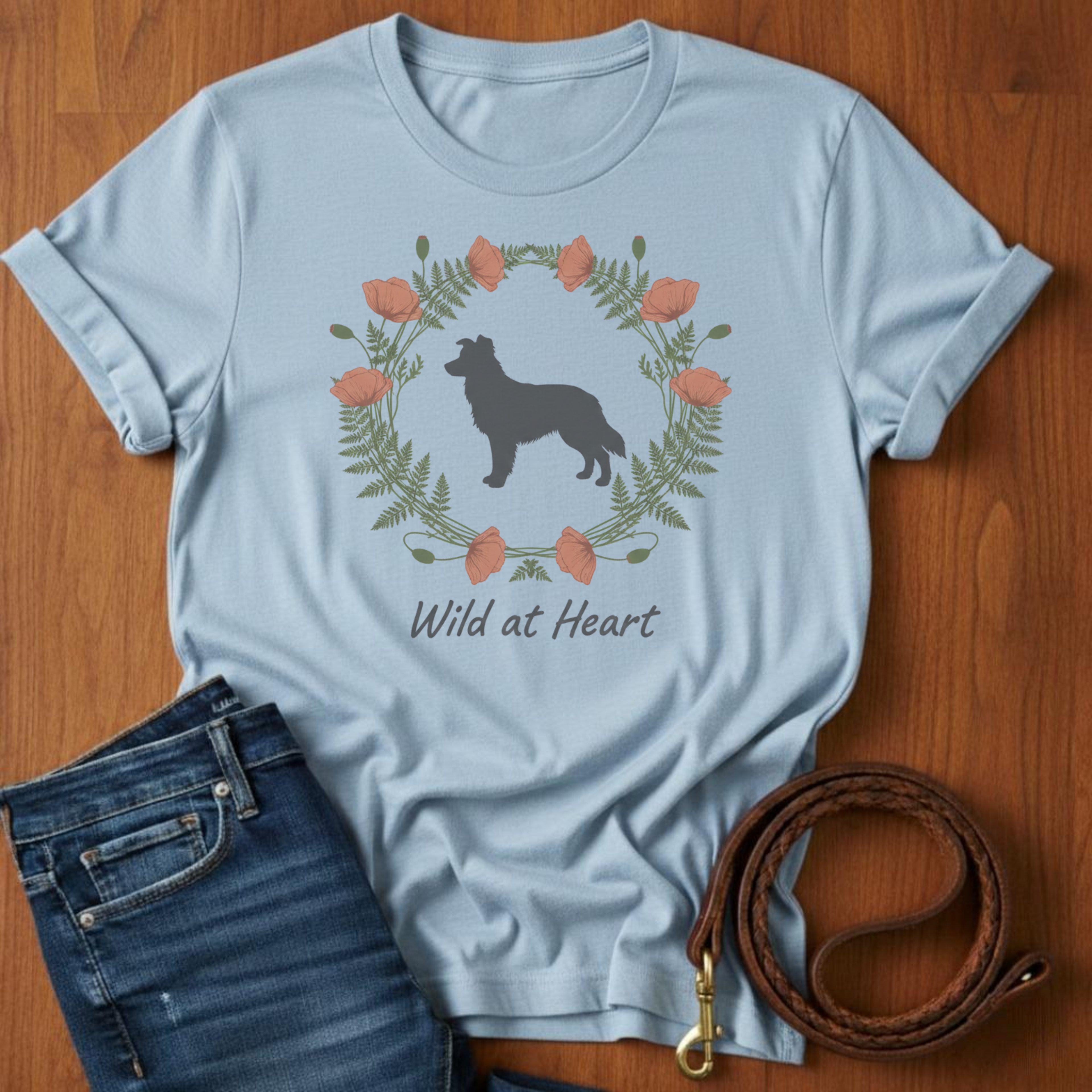 Wild at Heart Border Collie T-Shirt
