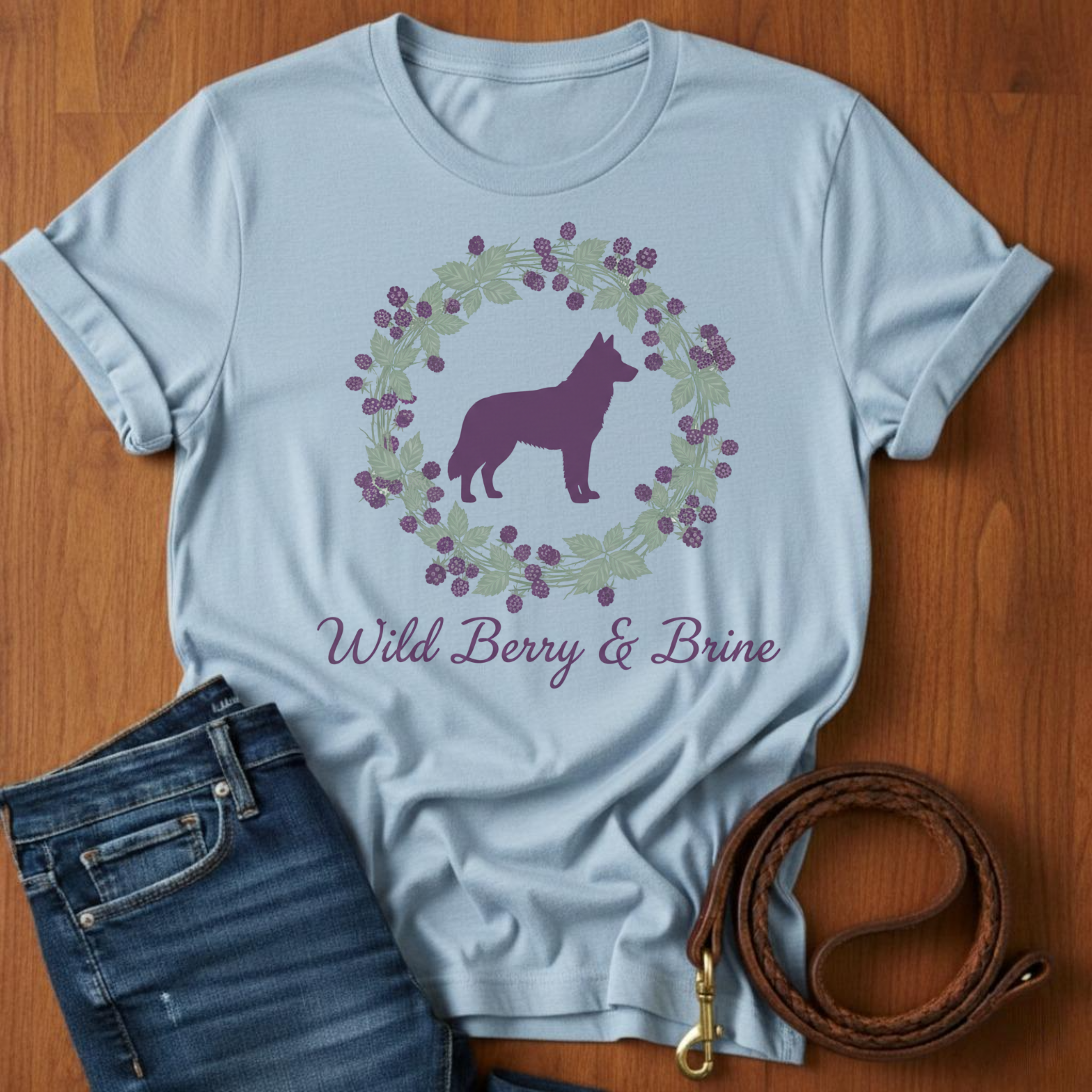Wild Berry and Brine German Shepherd T-Shirt