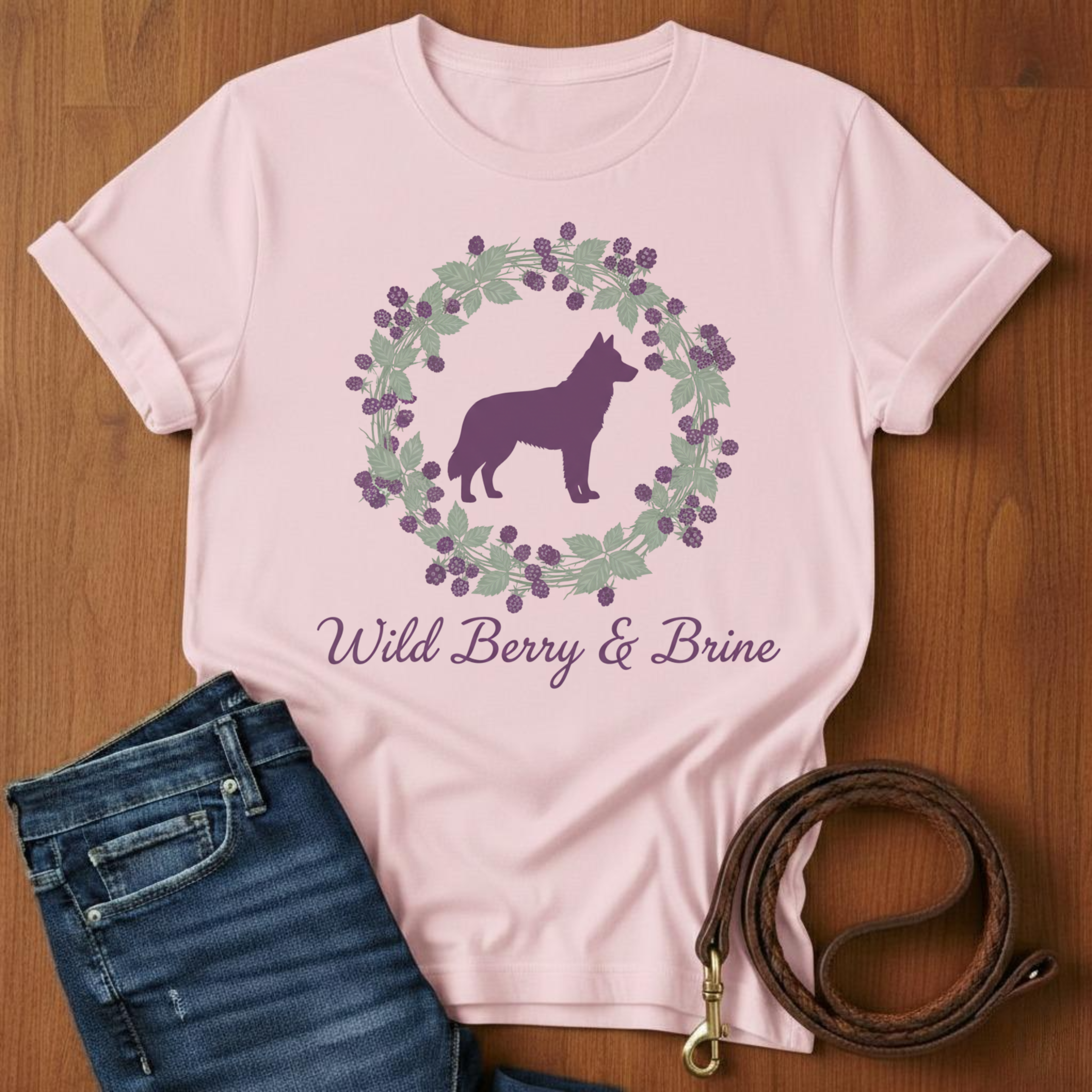 Wild Berry and Brine German Shepherd T-Shirt