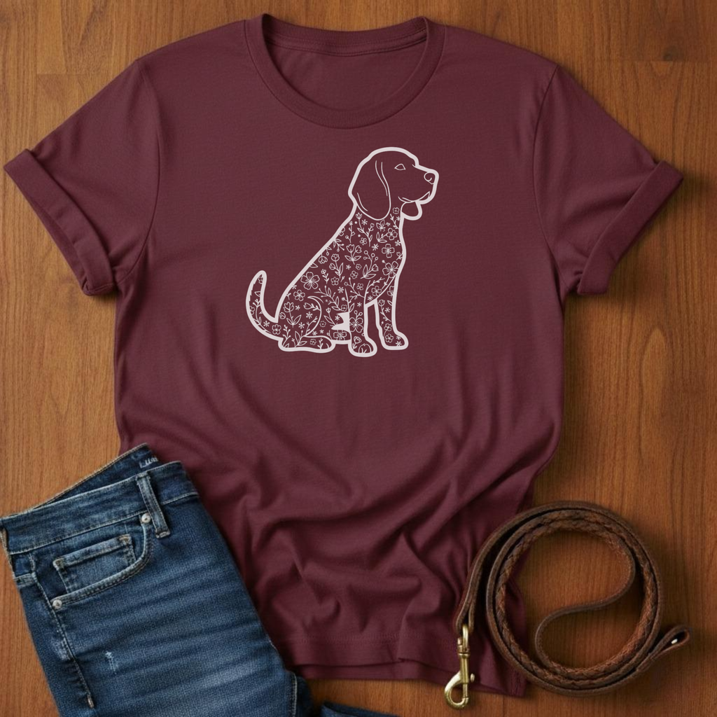 Beagle in Flowers T-Shirt