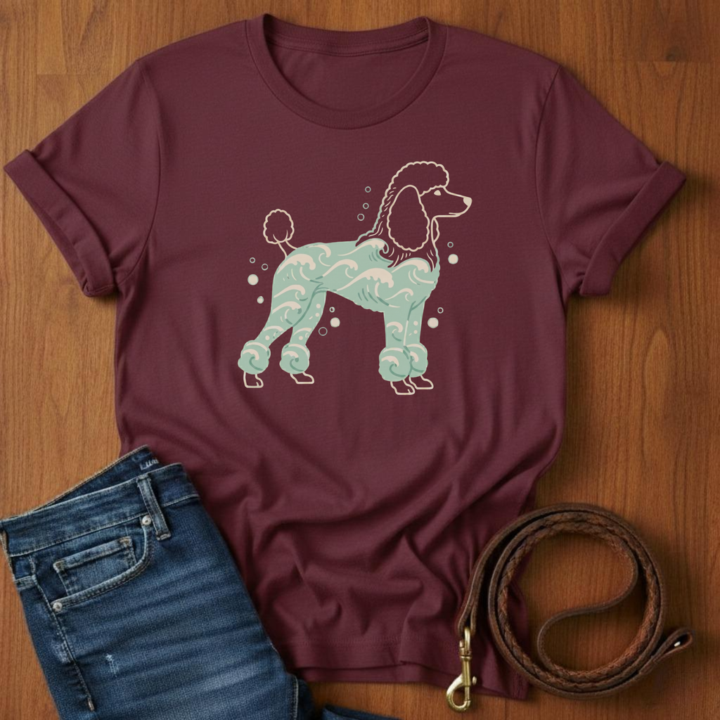 Poodle and Waves T-Shirt