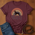 Wild and Free (With My Dog) Doberman T-Shirt