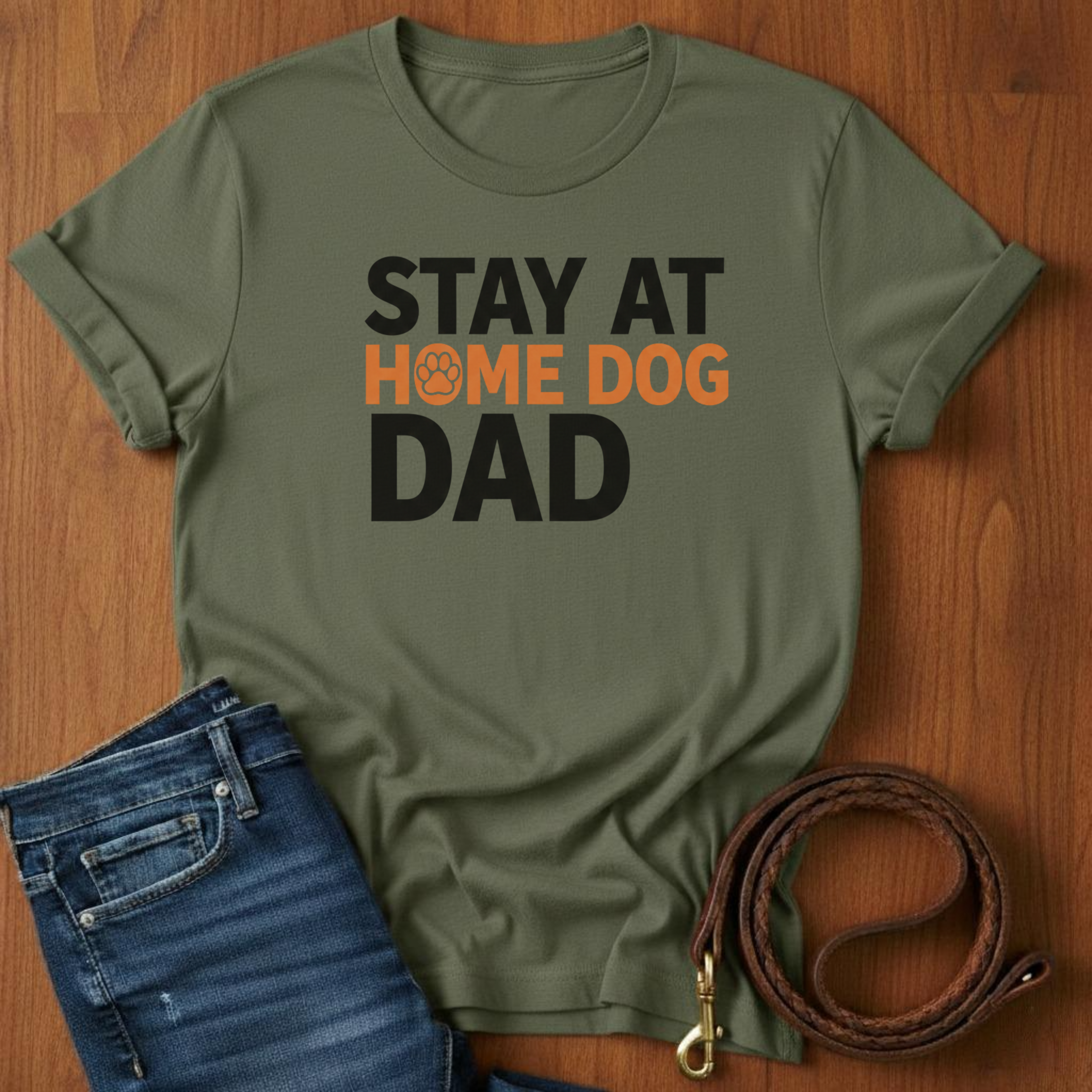 Stay At Home Dog Dad T-Shirt