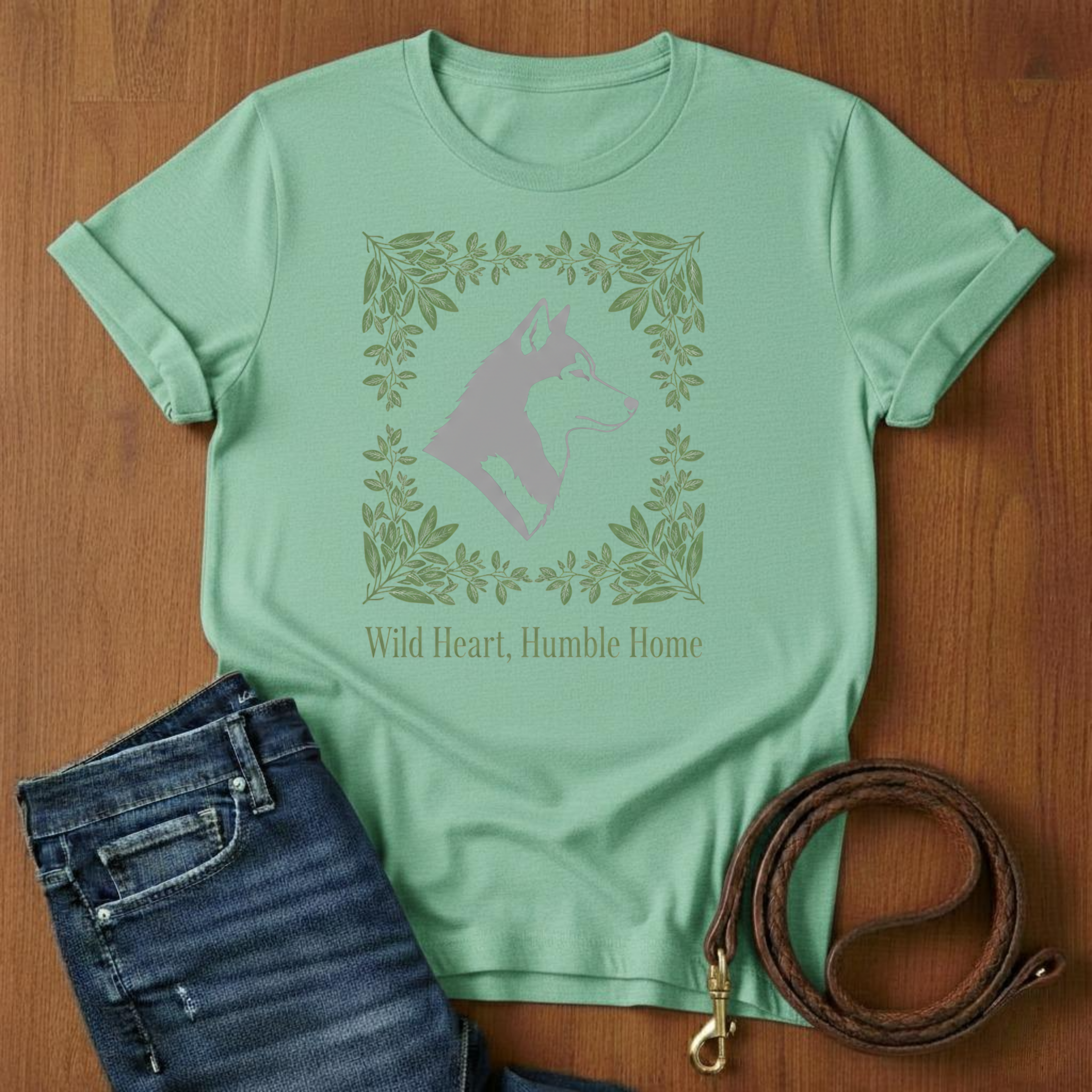 Wild Heart, Humble Home Akita T-Shirt
