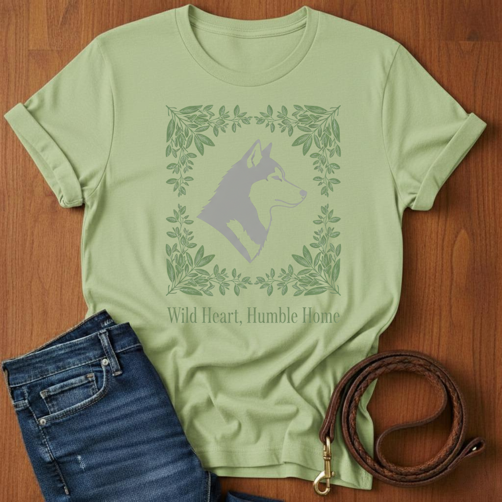 Wild Heart, Humble Home Akita T-Shirt