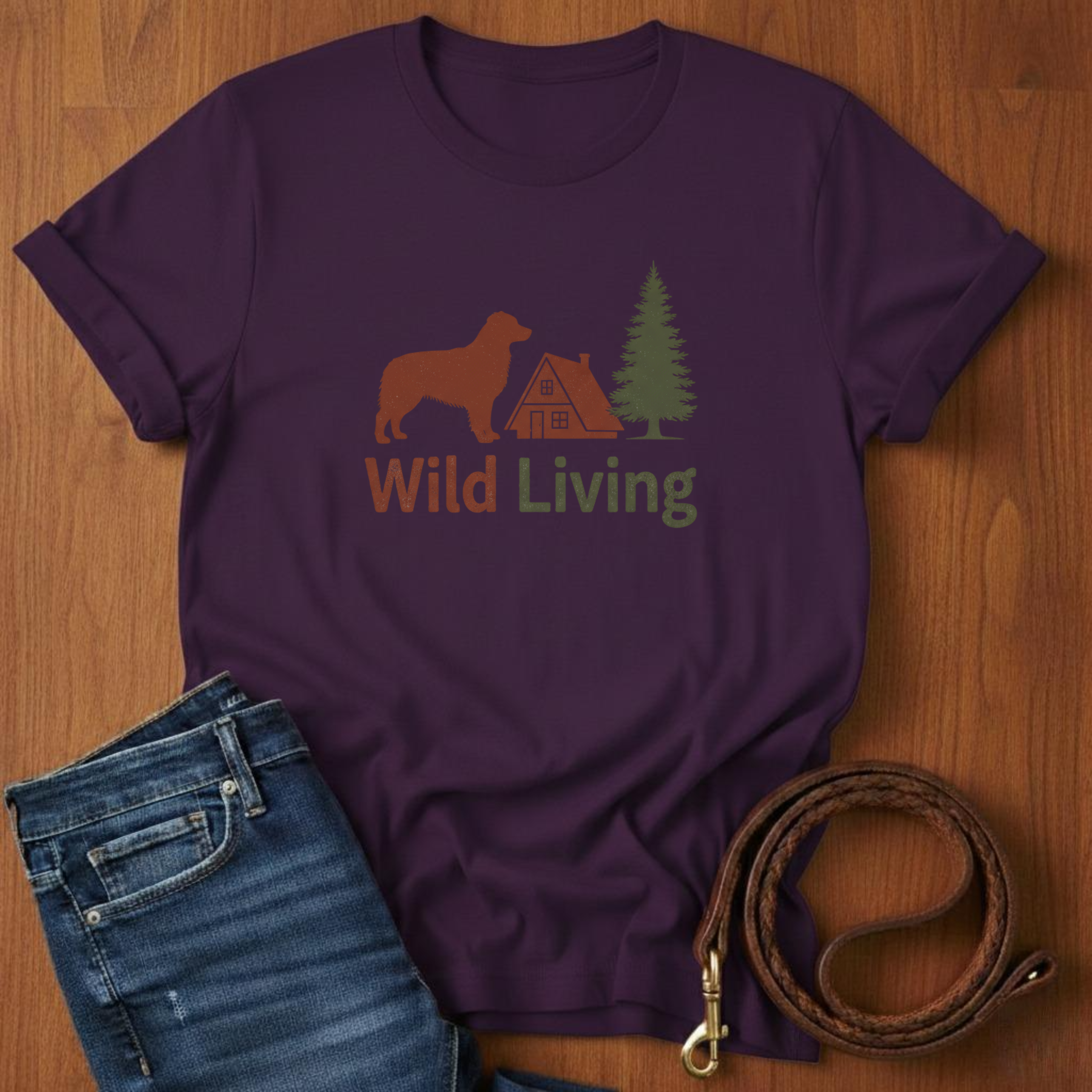 Wild Living Golden Retriever T-Shirt