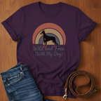 Wild and Free (With My Dog) Doberman T-Shirt
