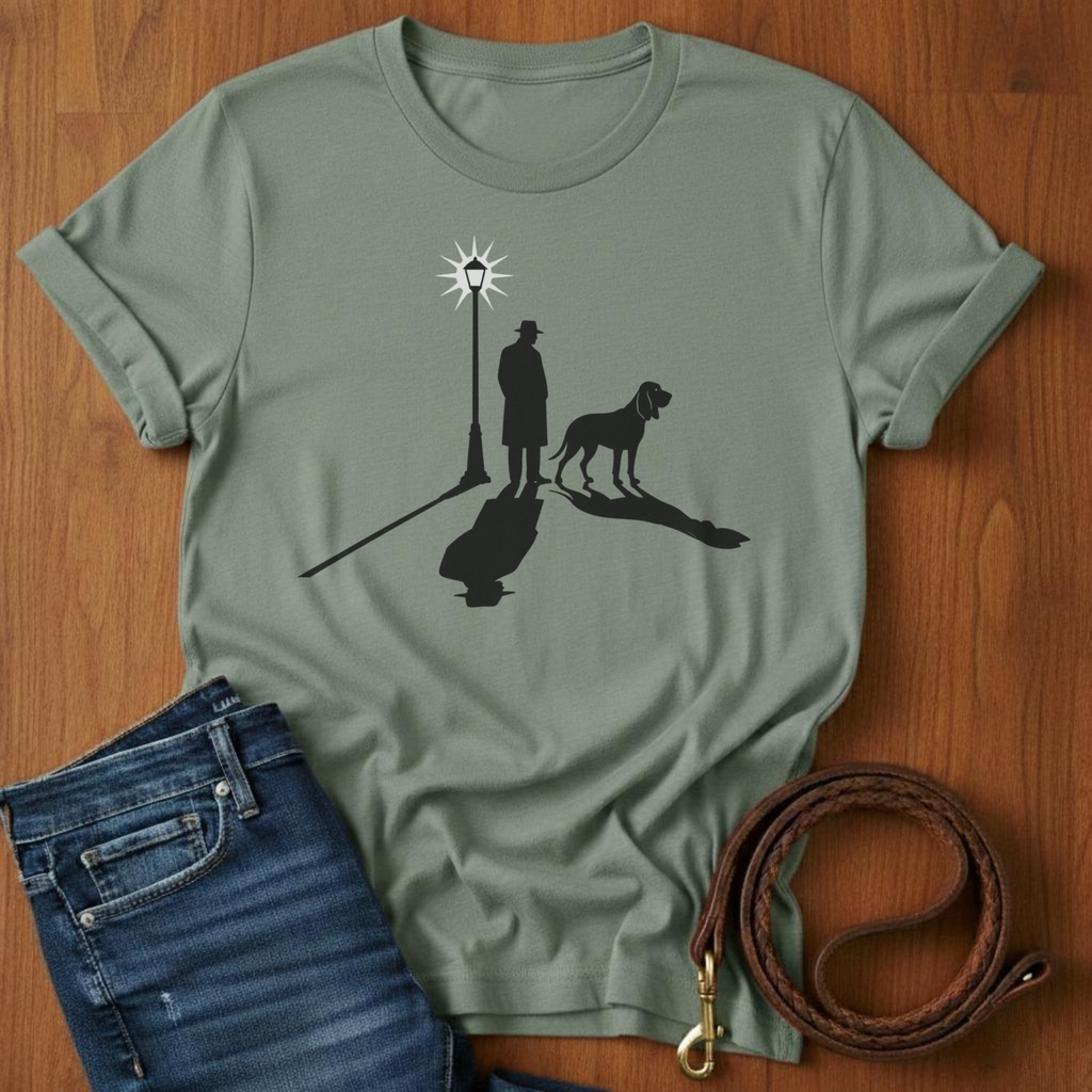 Cinematic Man and Dog T-Shirt