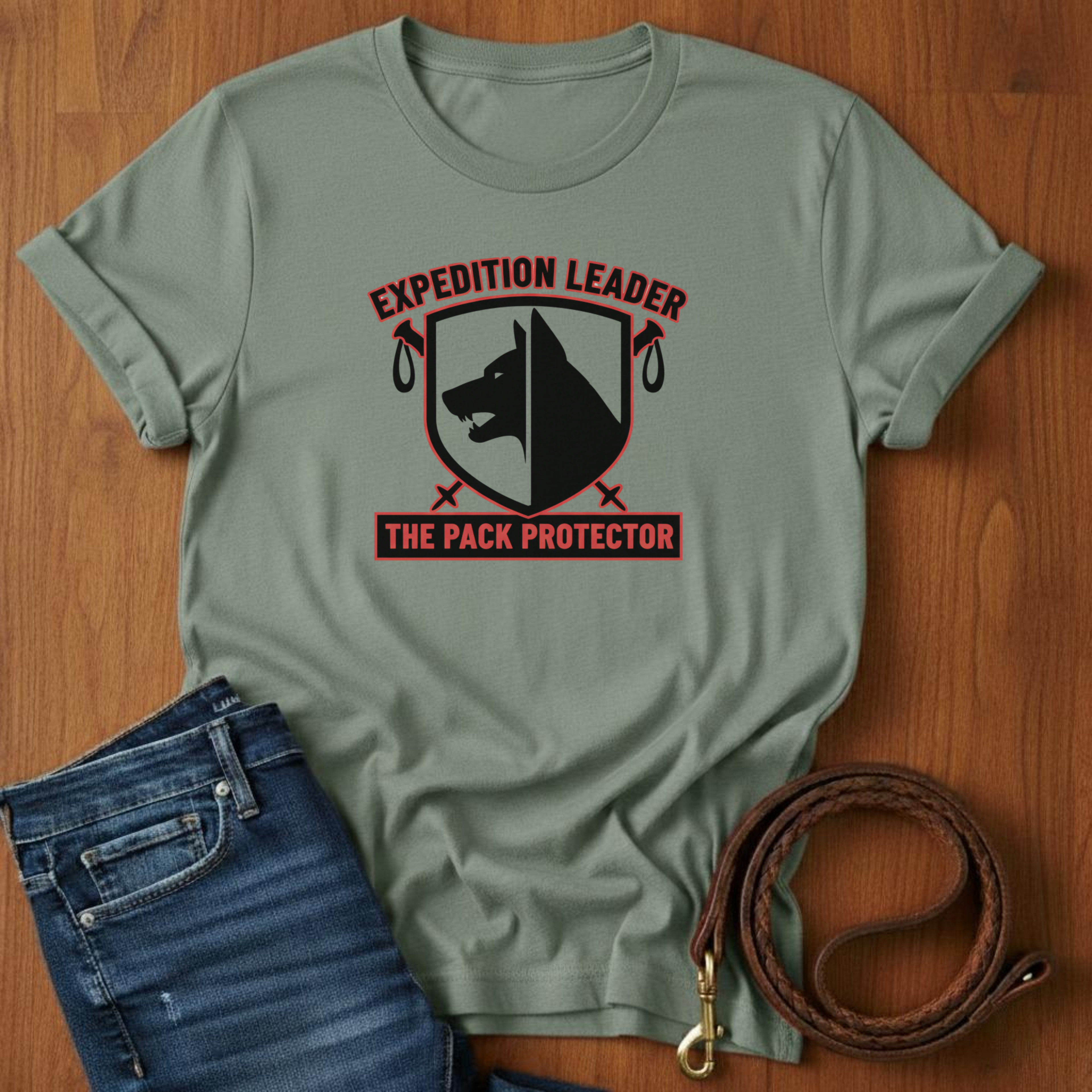 Expedition Leader T-Shirt — lifestyle shot — Always My Dog