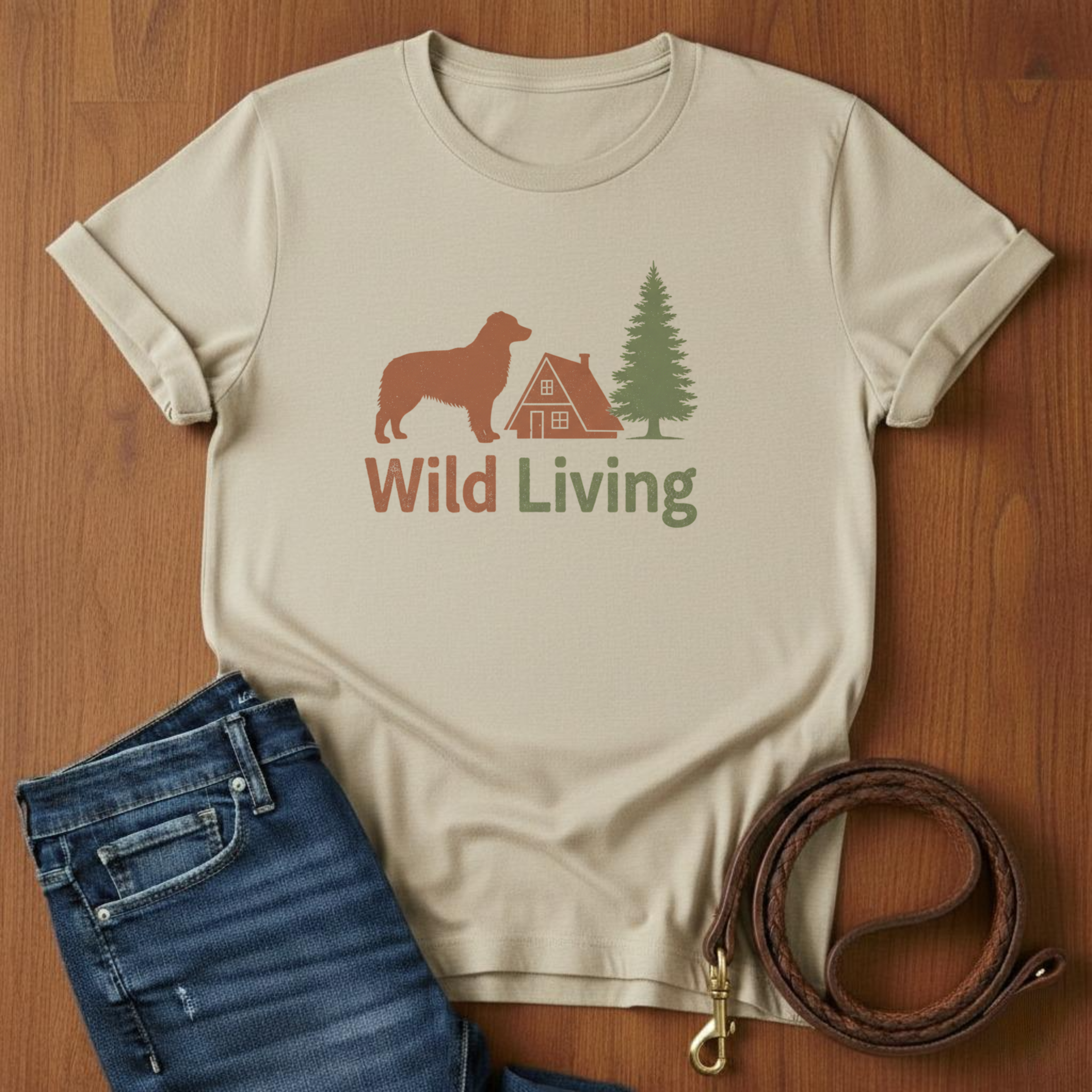 Wild Living Golden Retriever T-Shirt