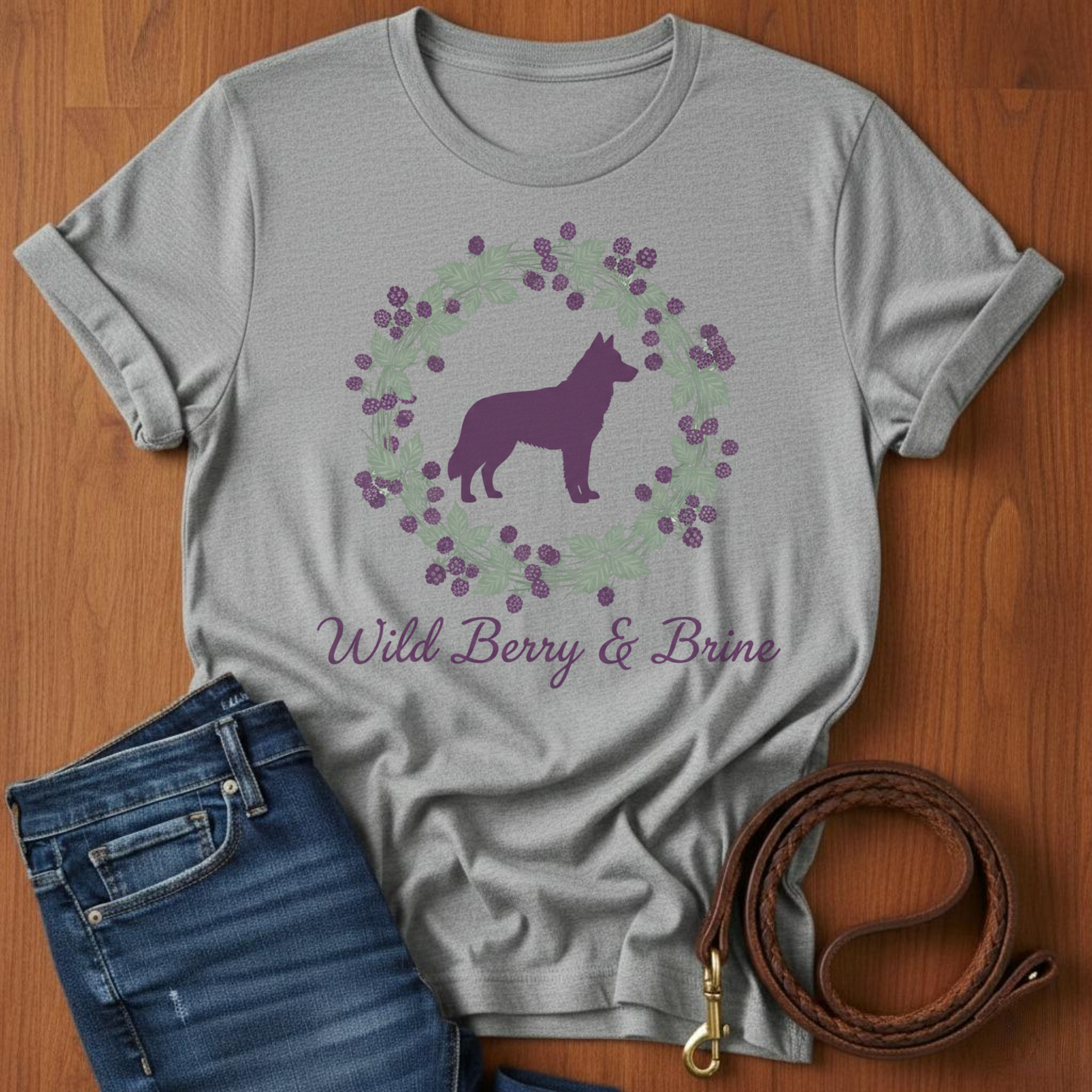 Wild Berry and Brine German Shepherd T-Shirt