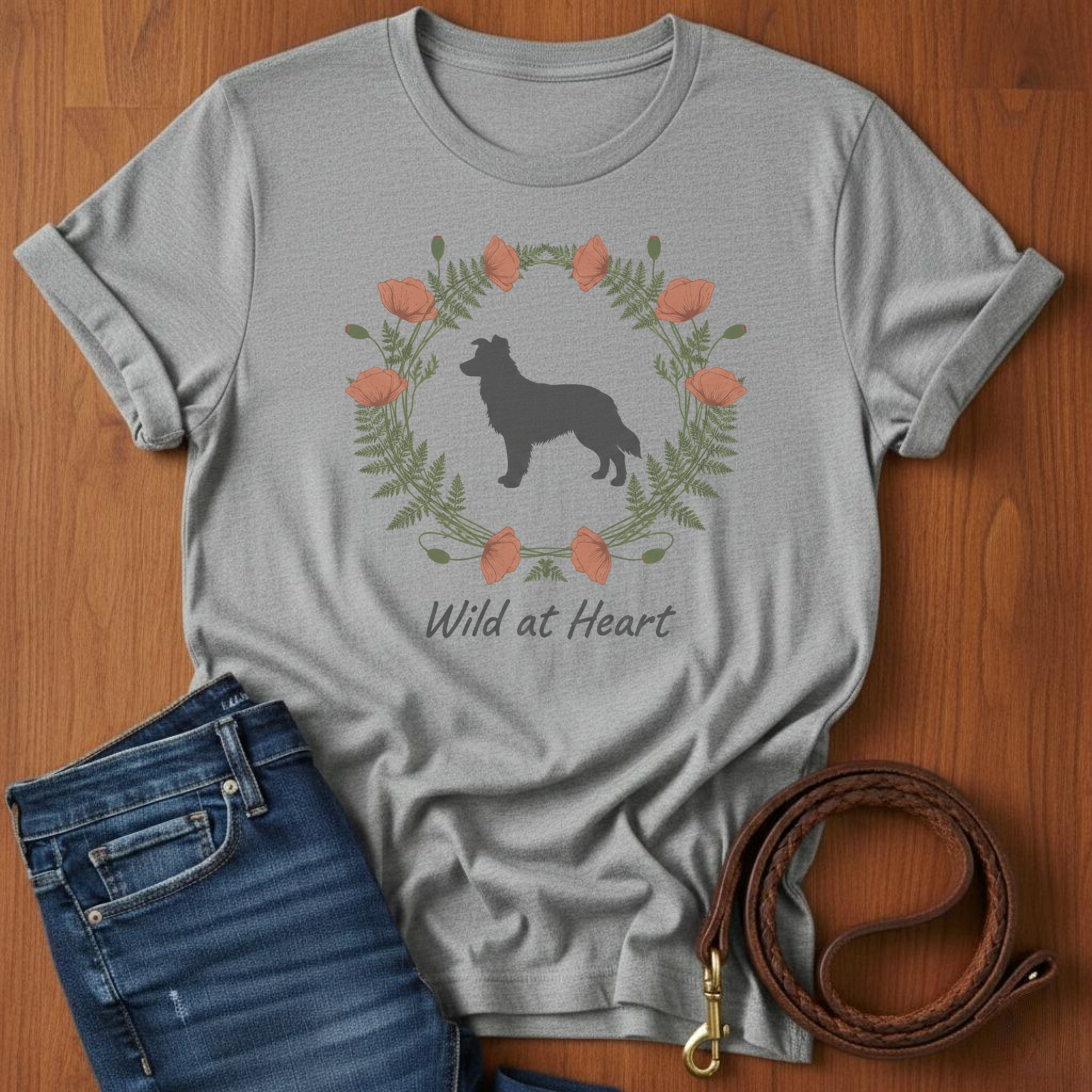 Wild at Heart Border Collie T-Shirt