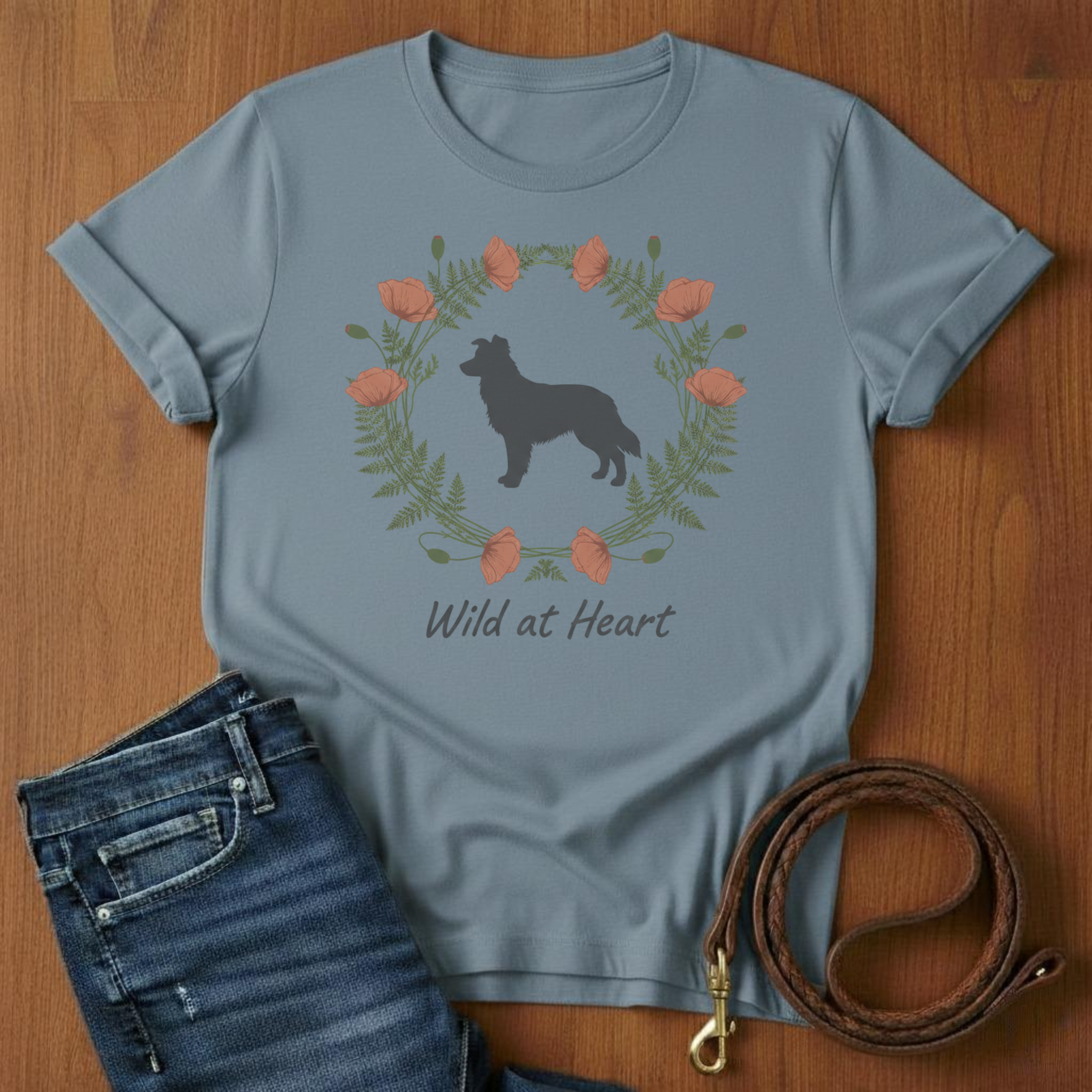Wild at Heart Border Collie T-Shirt