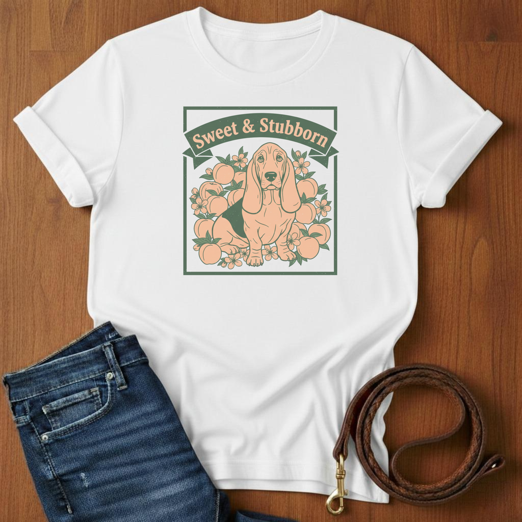 Sweet and Stubborn Basset Hound T-Shirt