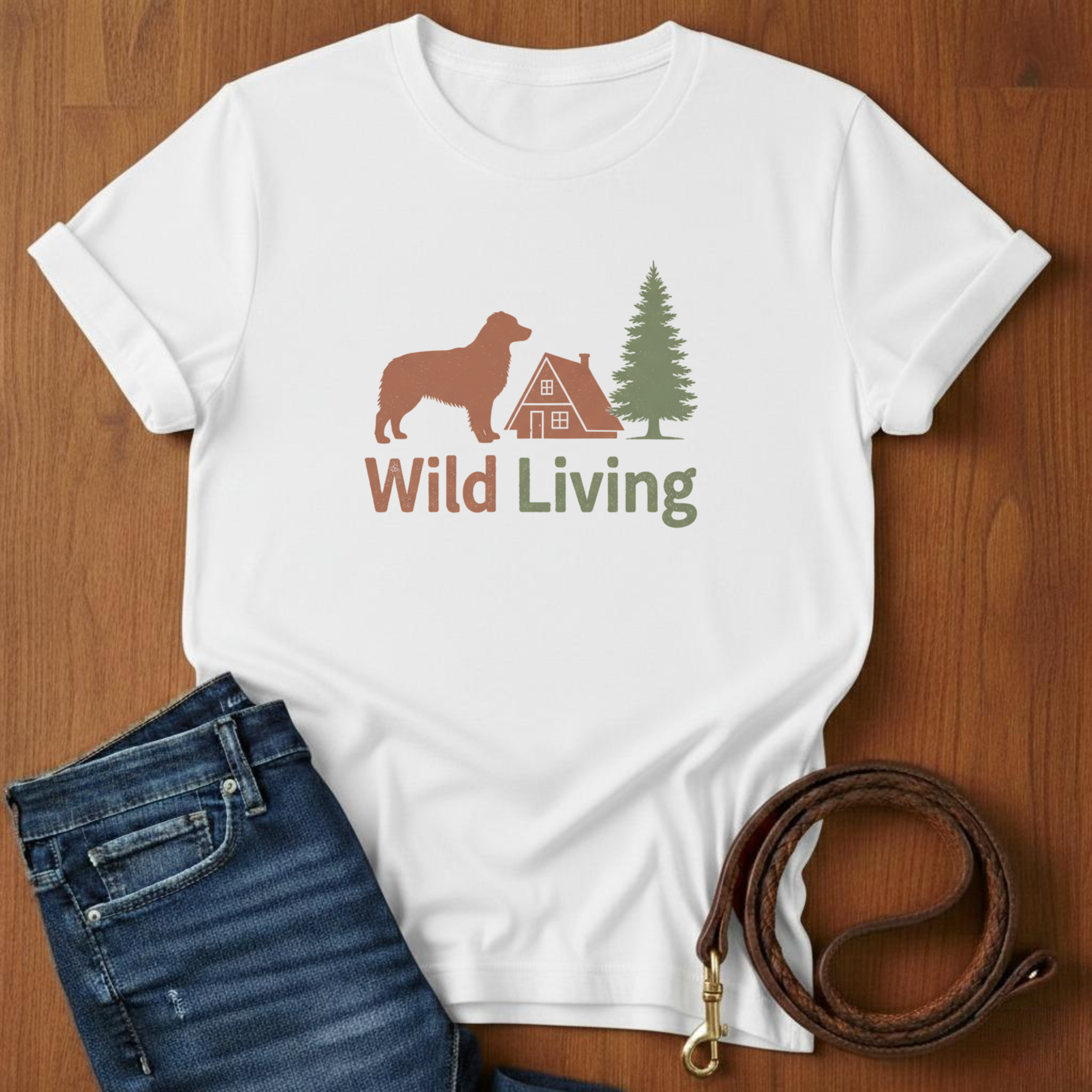 Wild Living Golden Retriever T-Shirt